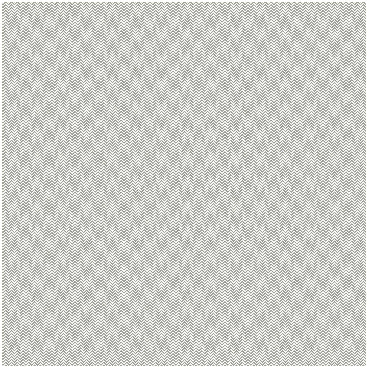 Stoff Zickzack weiß-grau 50x140cm