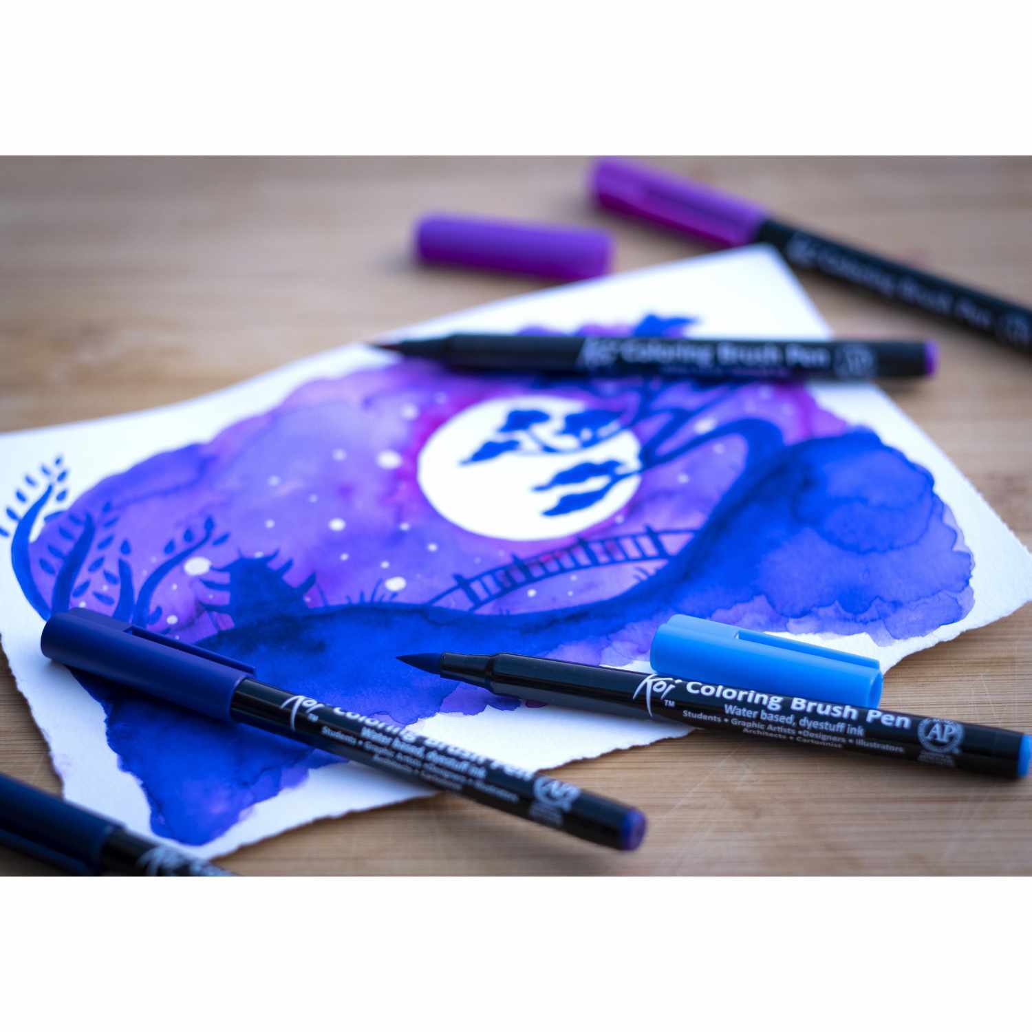 Coloring Brush Pens Galaxy 6teilig