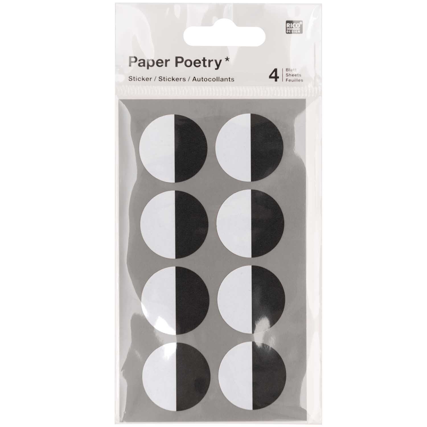 Paper Poetry Sticker Augen rechts 4 Blatt