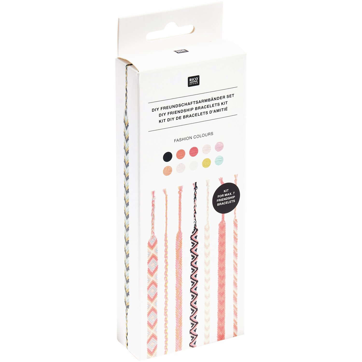 Rico Design DIY Freundschaftsarmbänder Set Fashion Colours