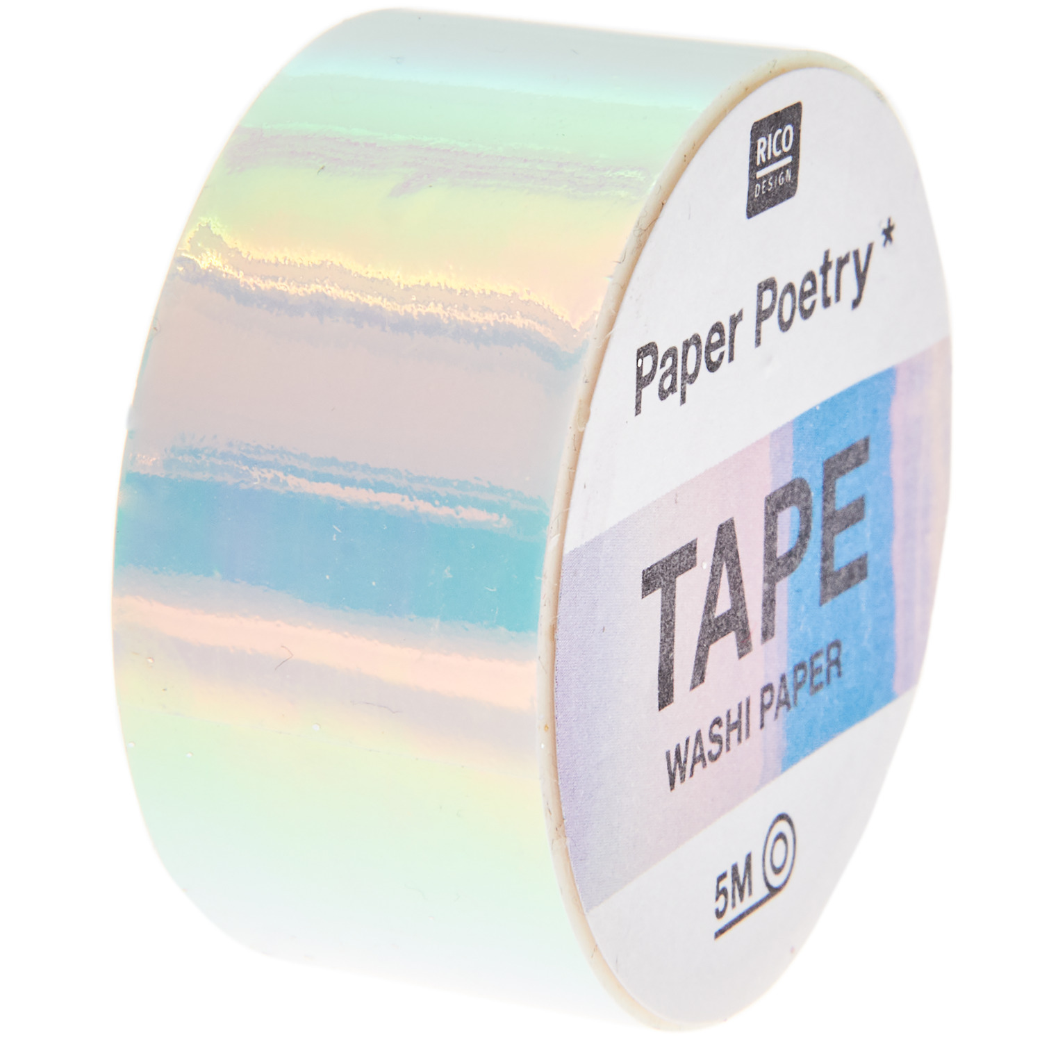 Paper Poetry Mirror Rainbow Tape weiß 19mm 5m