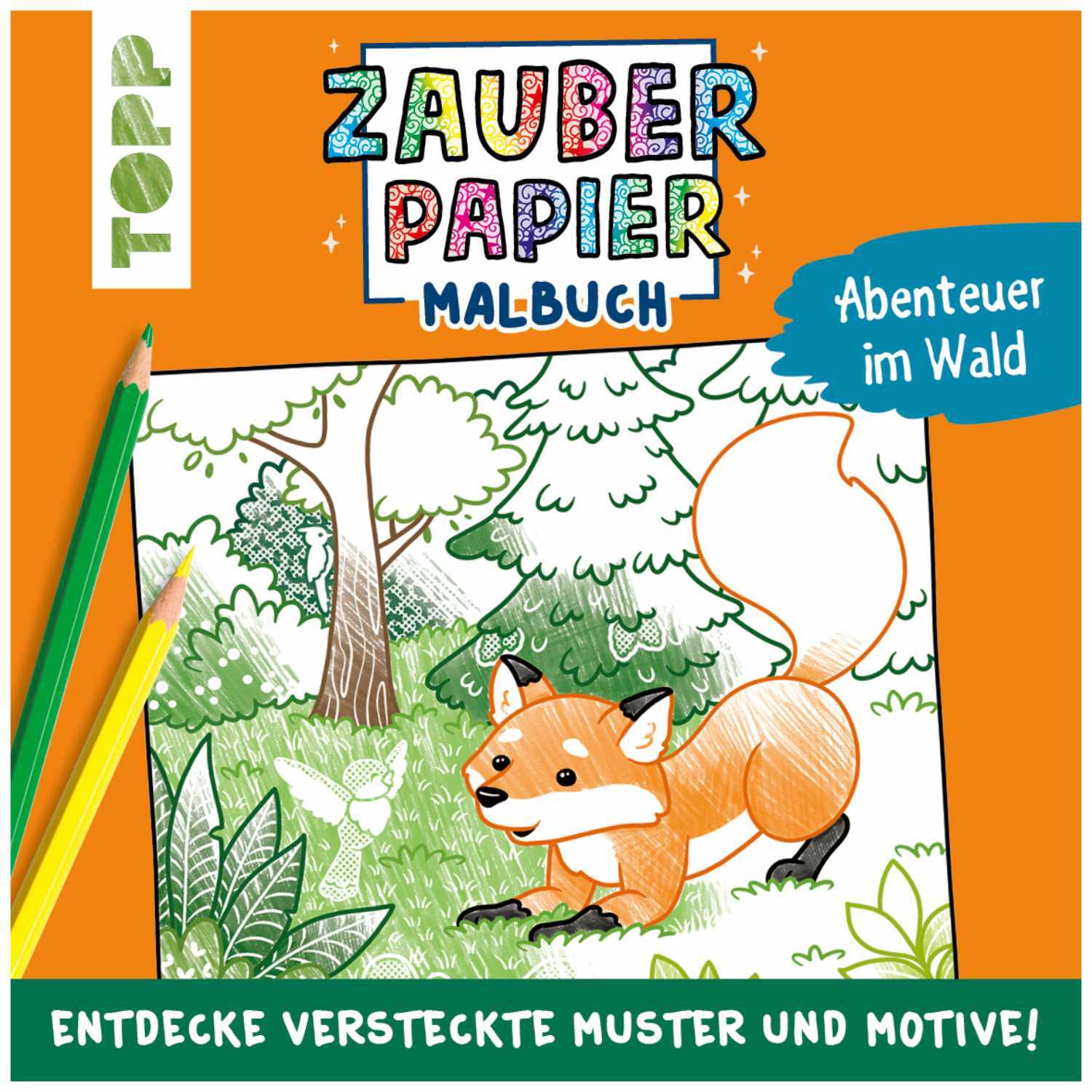Zauberpapier Malbuch Wald