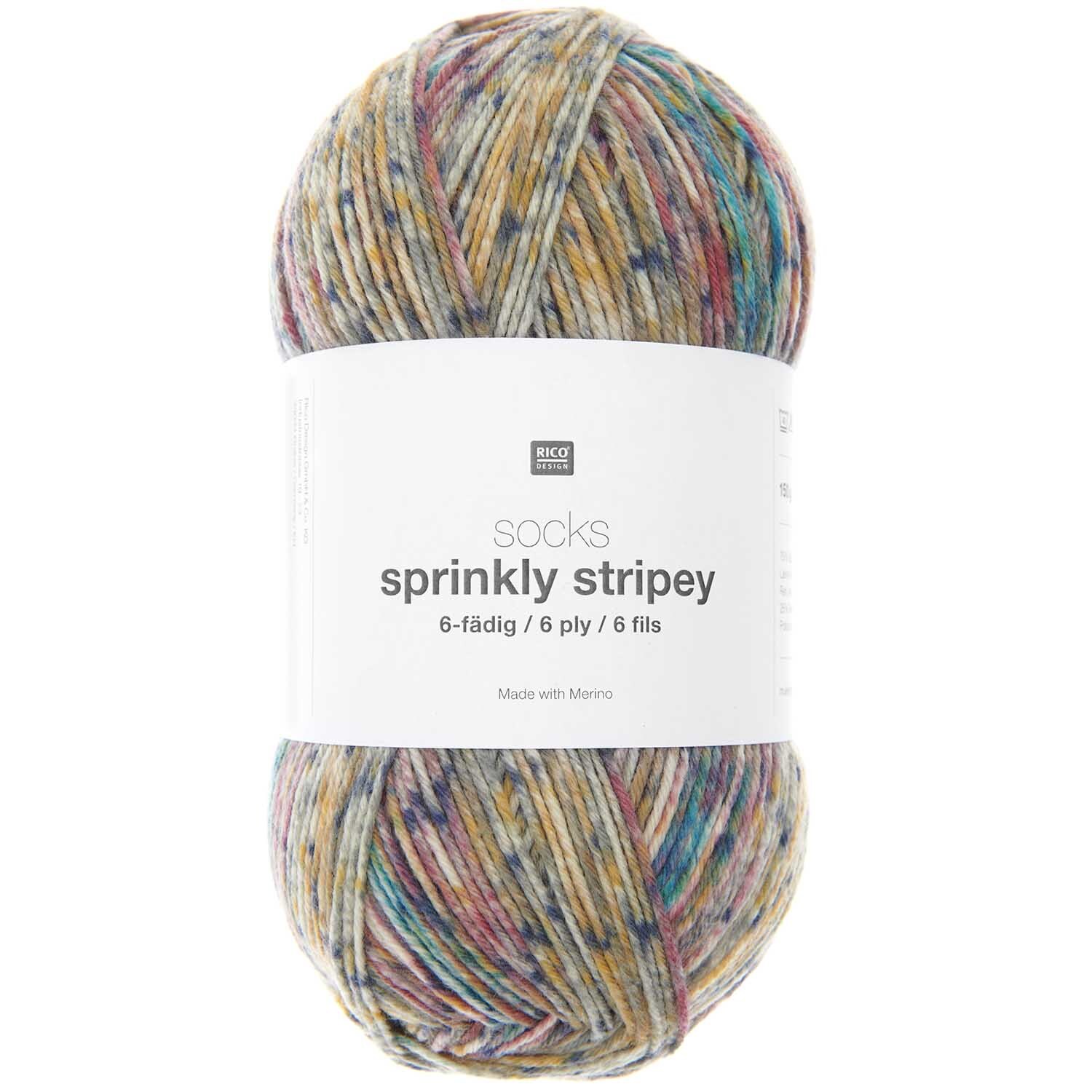 Socks Sprinkly Striply 6-fädig