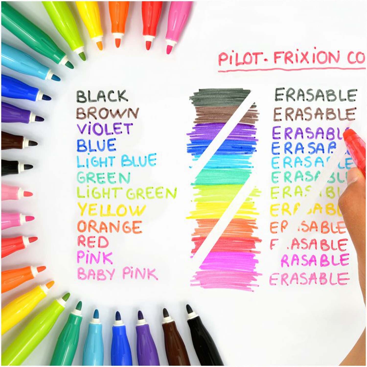 Frixion Color Filzstifte 12 Farben