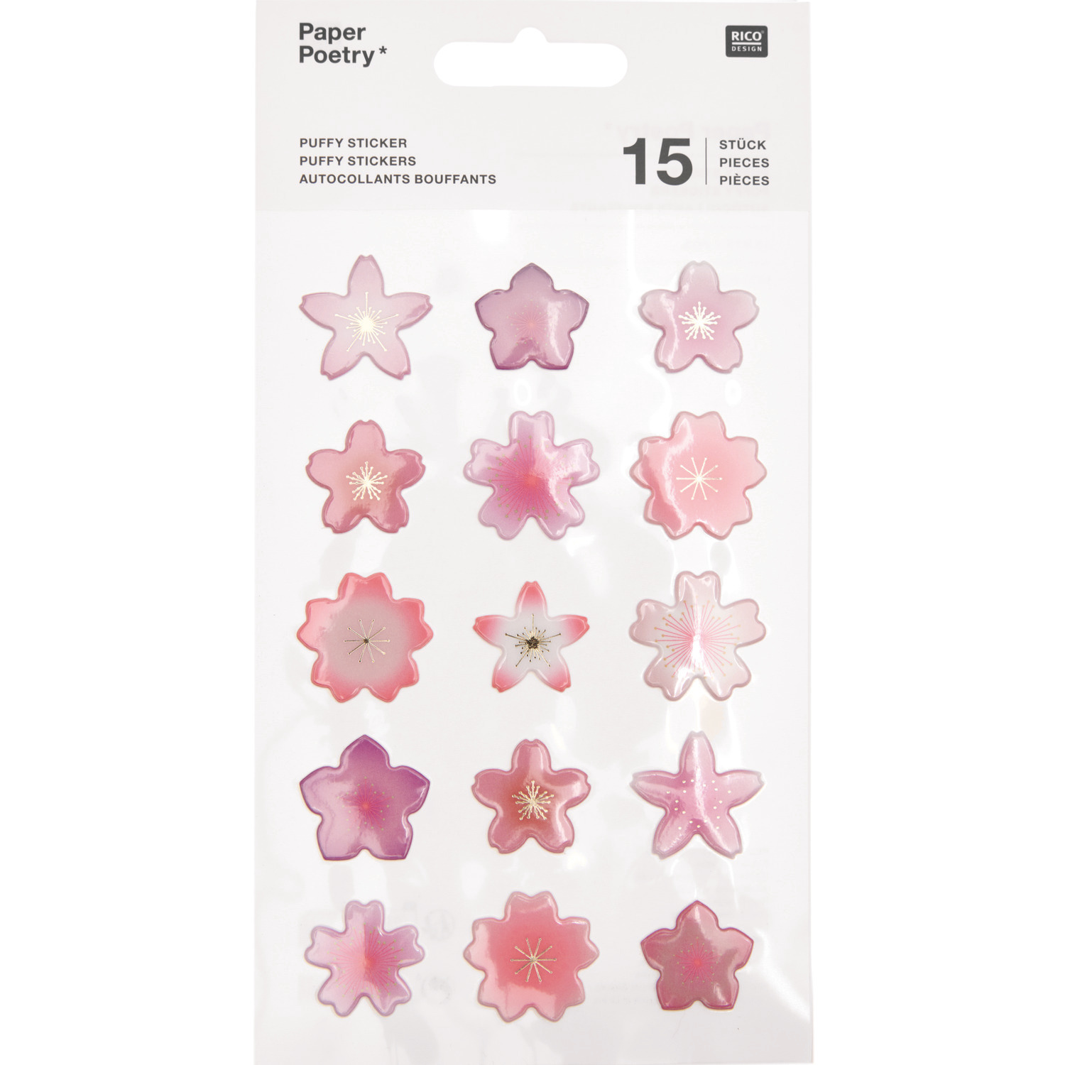 Puffy-Sticker Kirschblüten