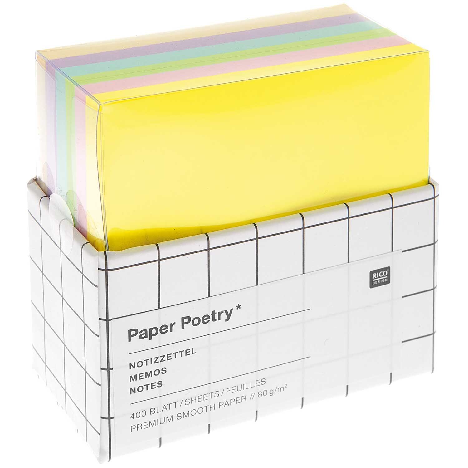 Paper Poetry Notizzettel Box 9x9cm 400 Blatt