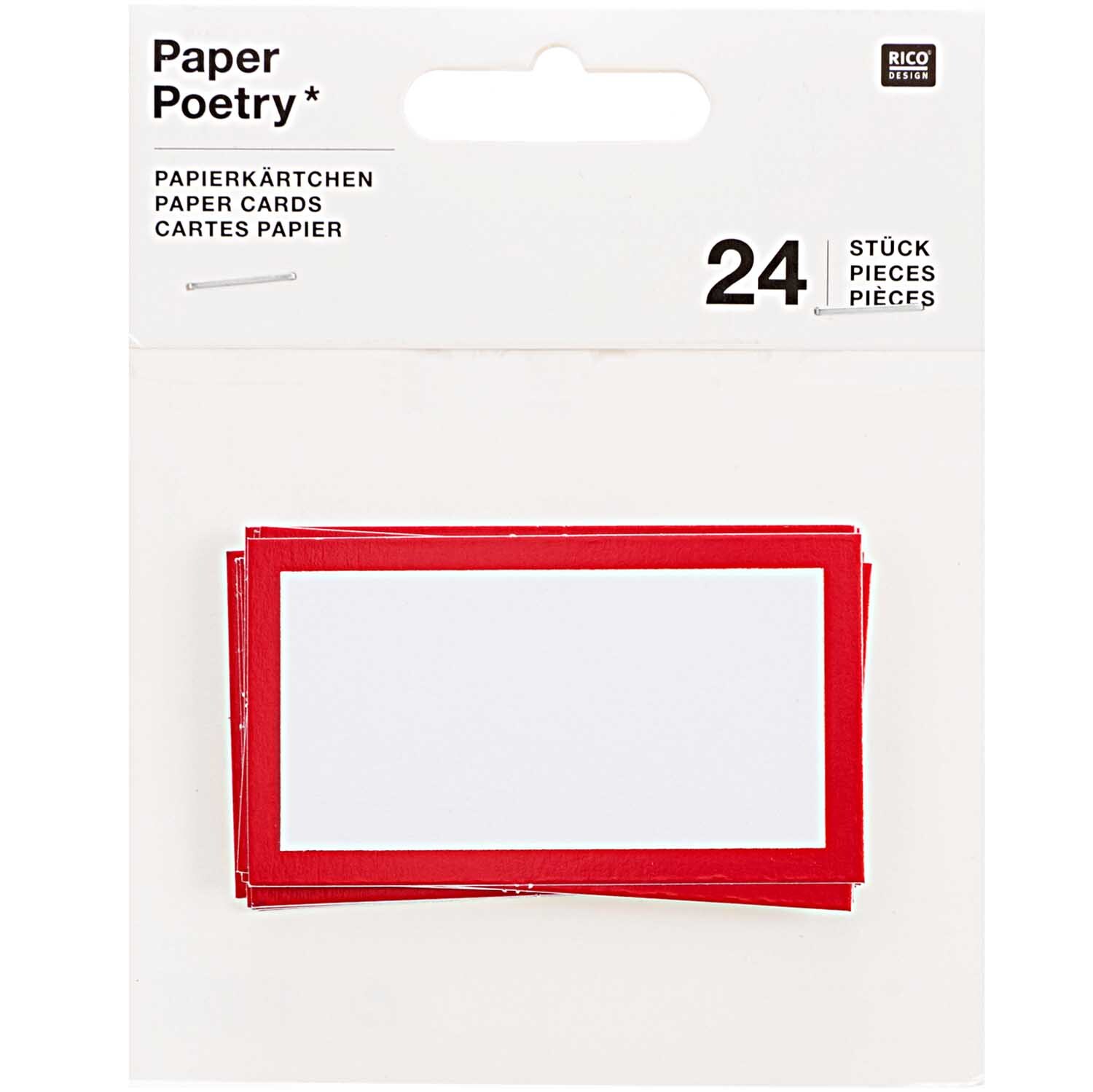 Paper Poetry Papierkärtchen mit Hot Foil 7x4cm 24 Stück
