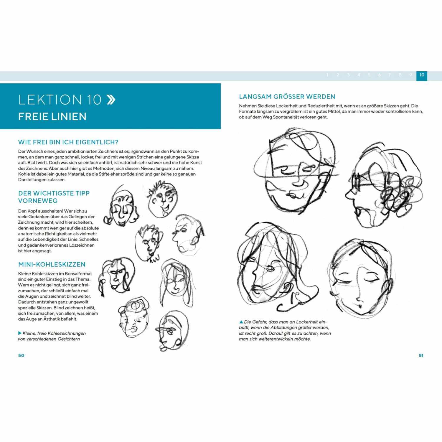 Gesichter Zeichnen - Schnelles Wissen in 30 Minuten
