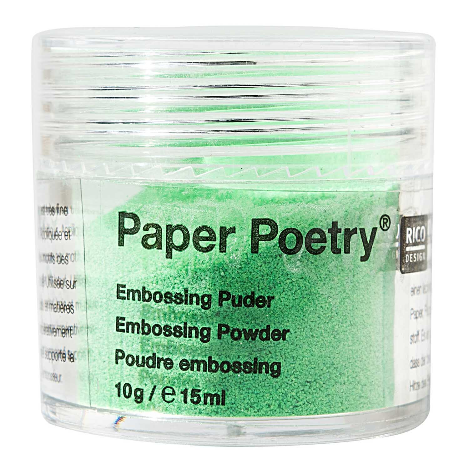 Paper Poetry Embossingpuder neongrün 10g