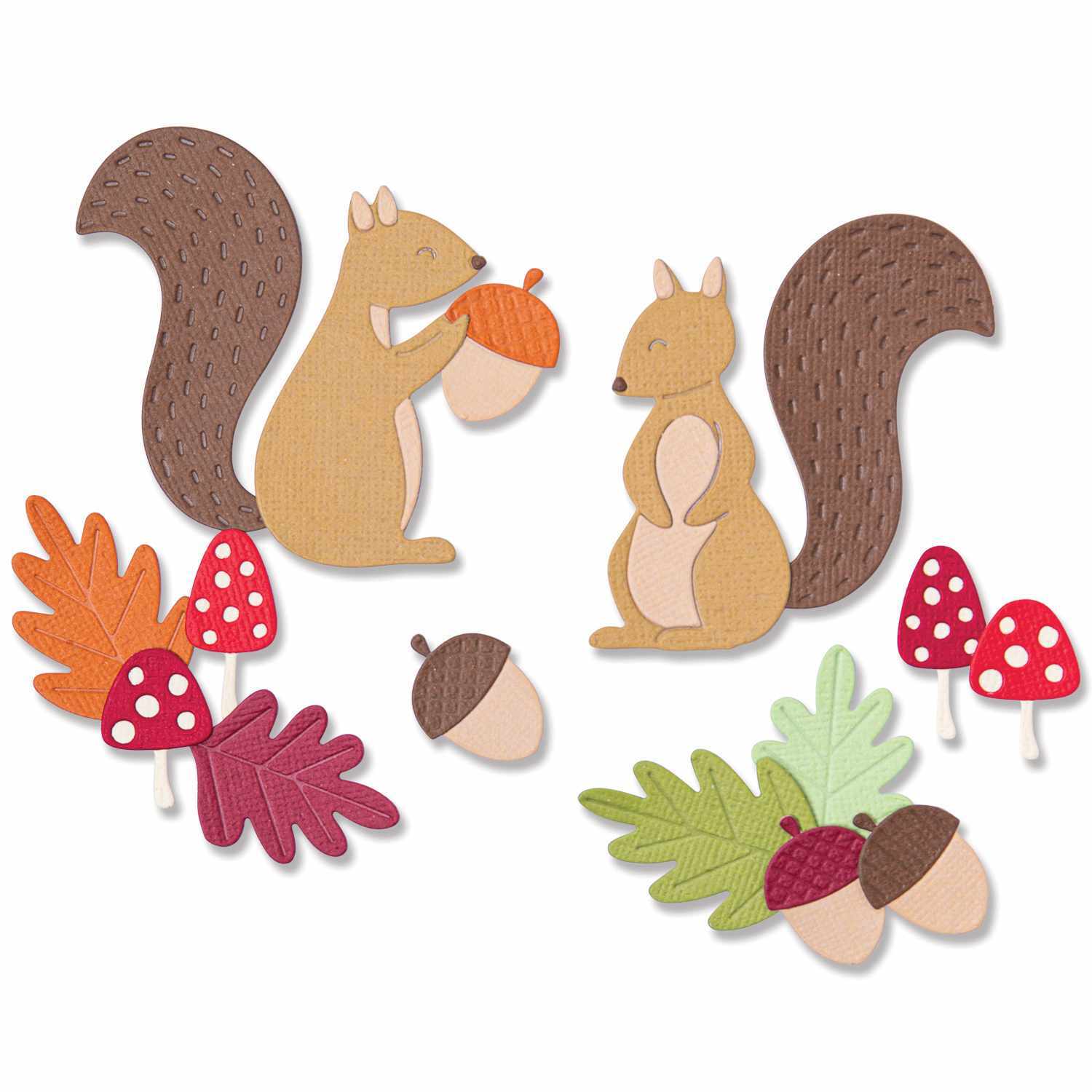 Thinlits Die Set Harvest Squirrels by Jennifer Ogborn