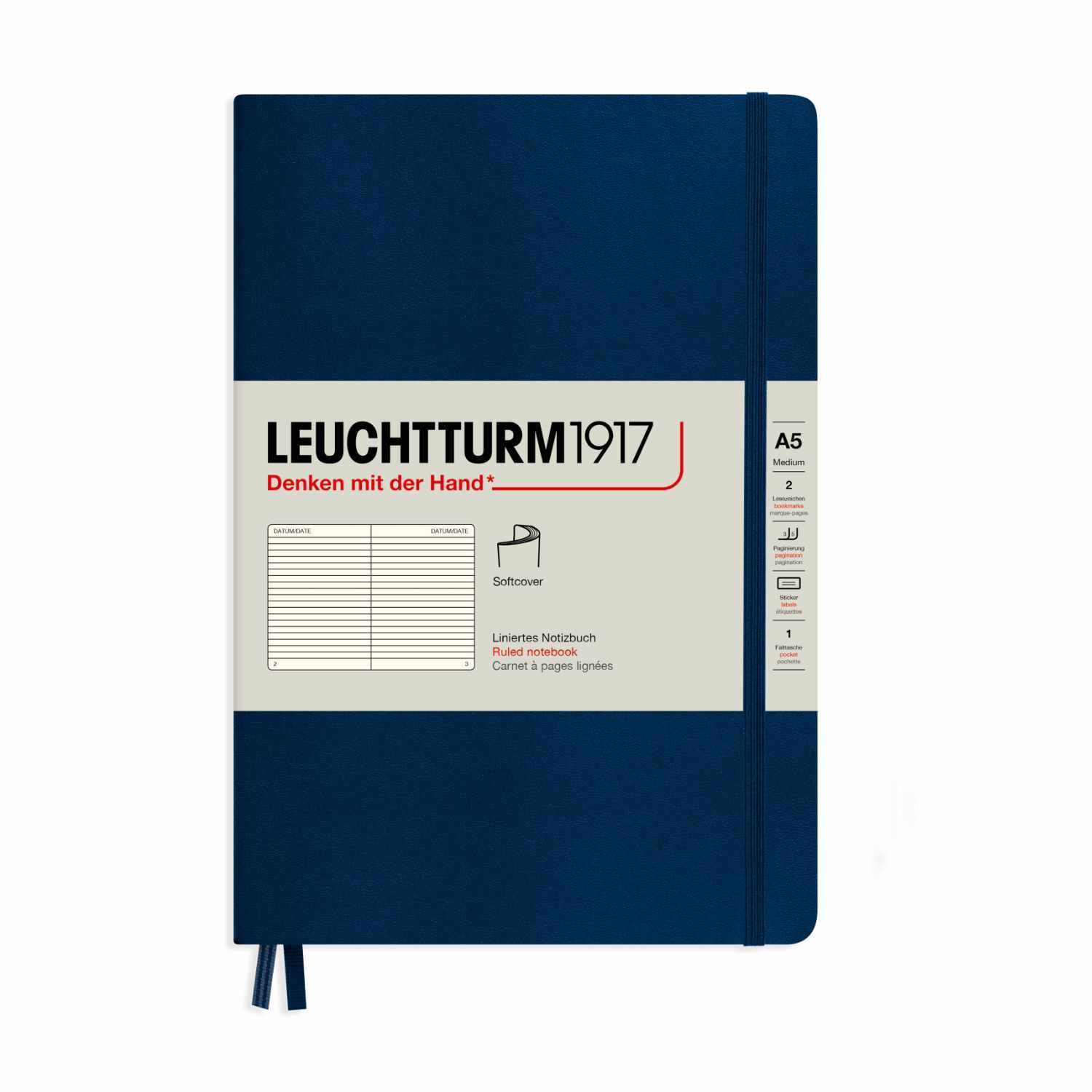 Notizbuch Medium liniert Softcover A5