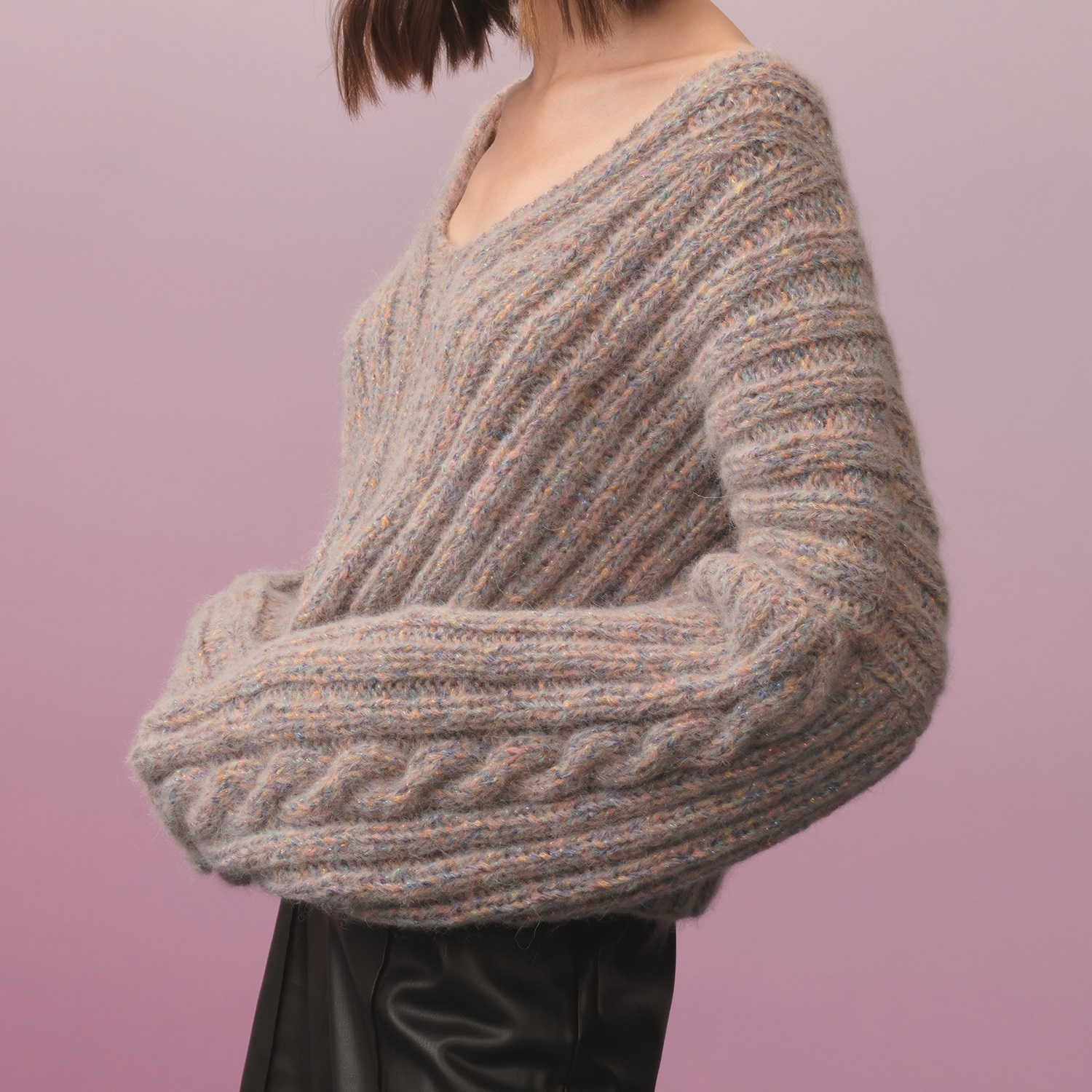 Strickanleitung Pullover aus Fashion Alpaca Bling Bling