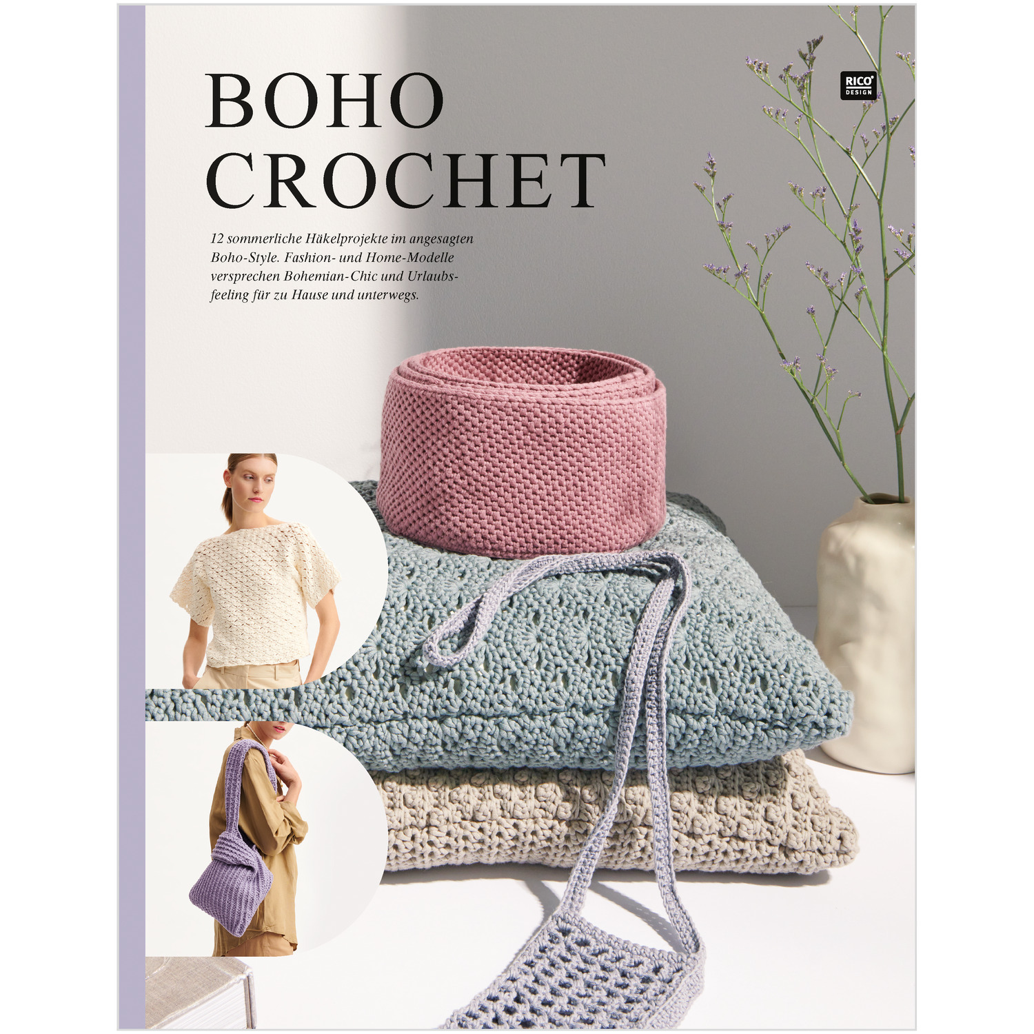 Häkelset Blumen-Untersetzer Modell 12 aus Boho Crochet