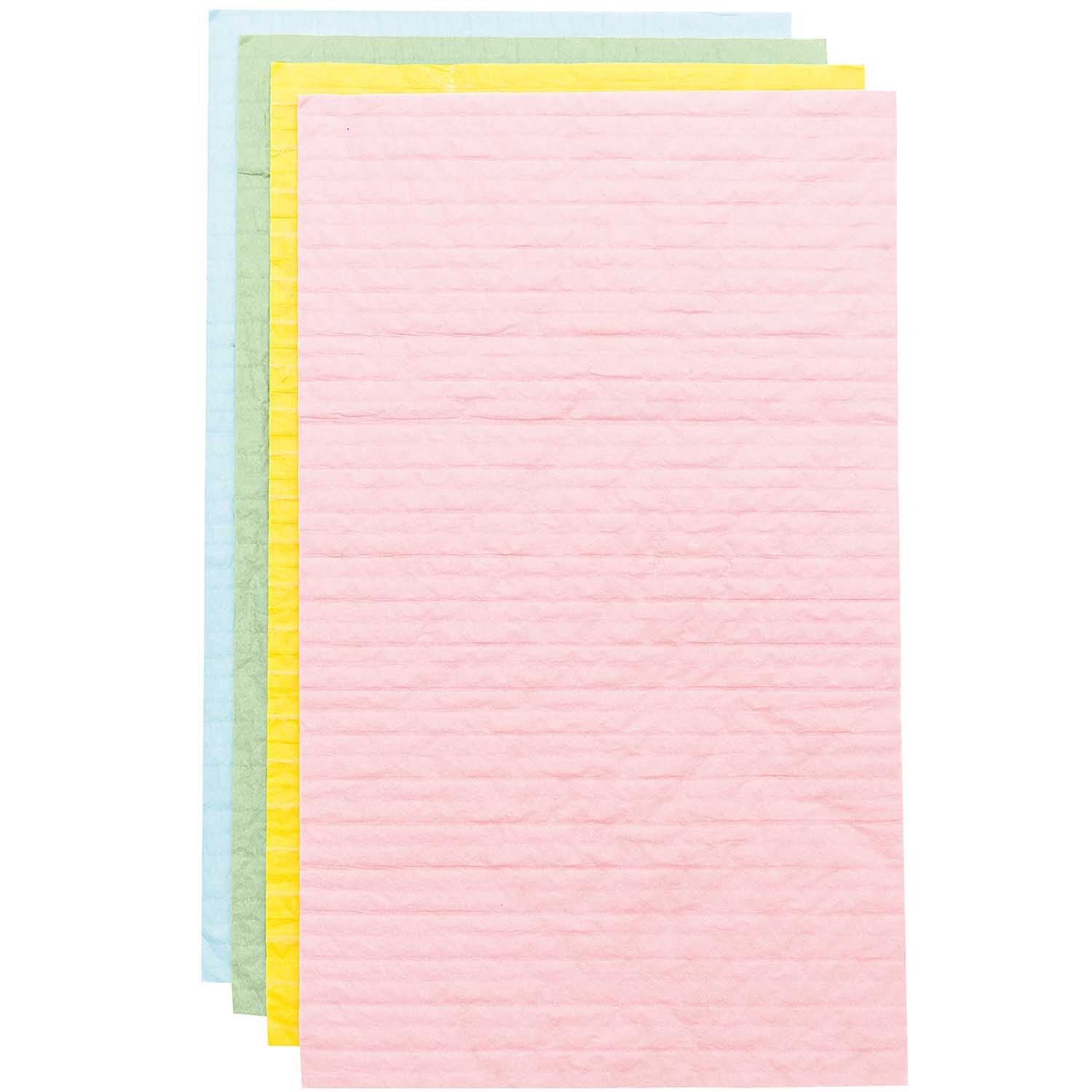 Wabenpapier pastell Mix 20x33cm 4 Bogen