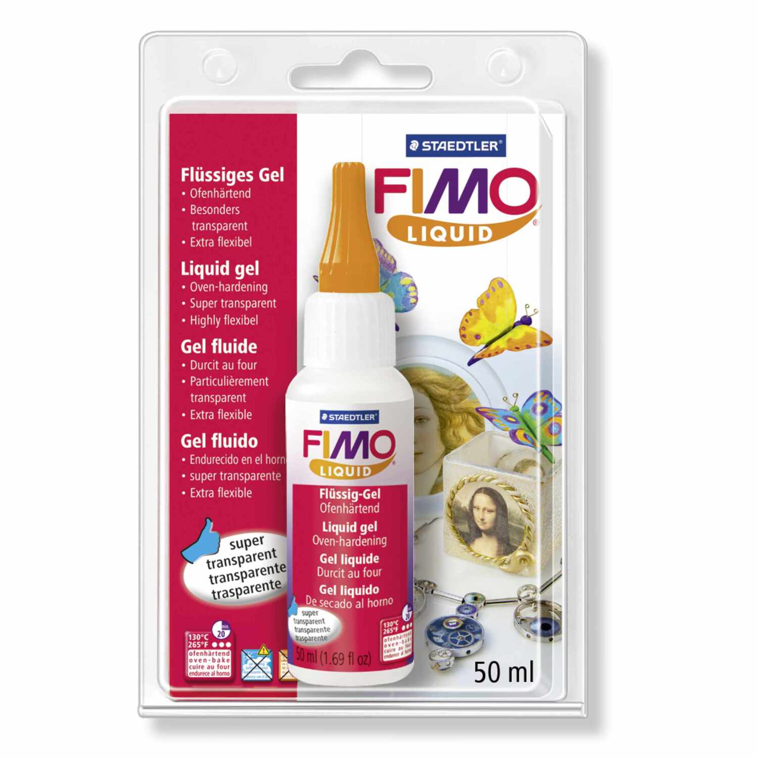 FIMO Liquid ofenhärtendes Modelliergel transparent 50ml