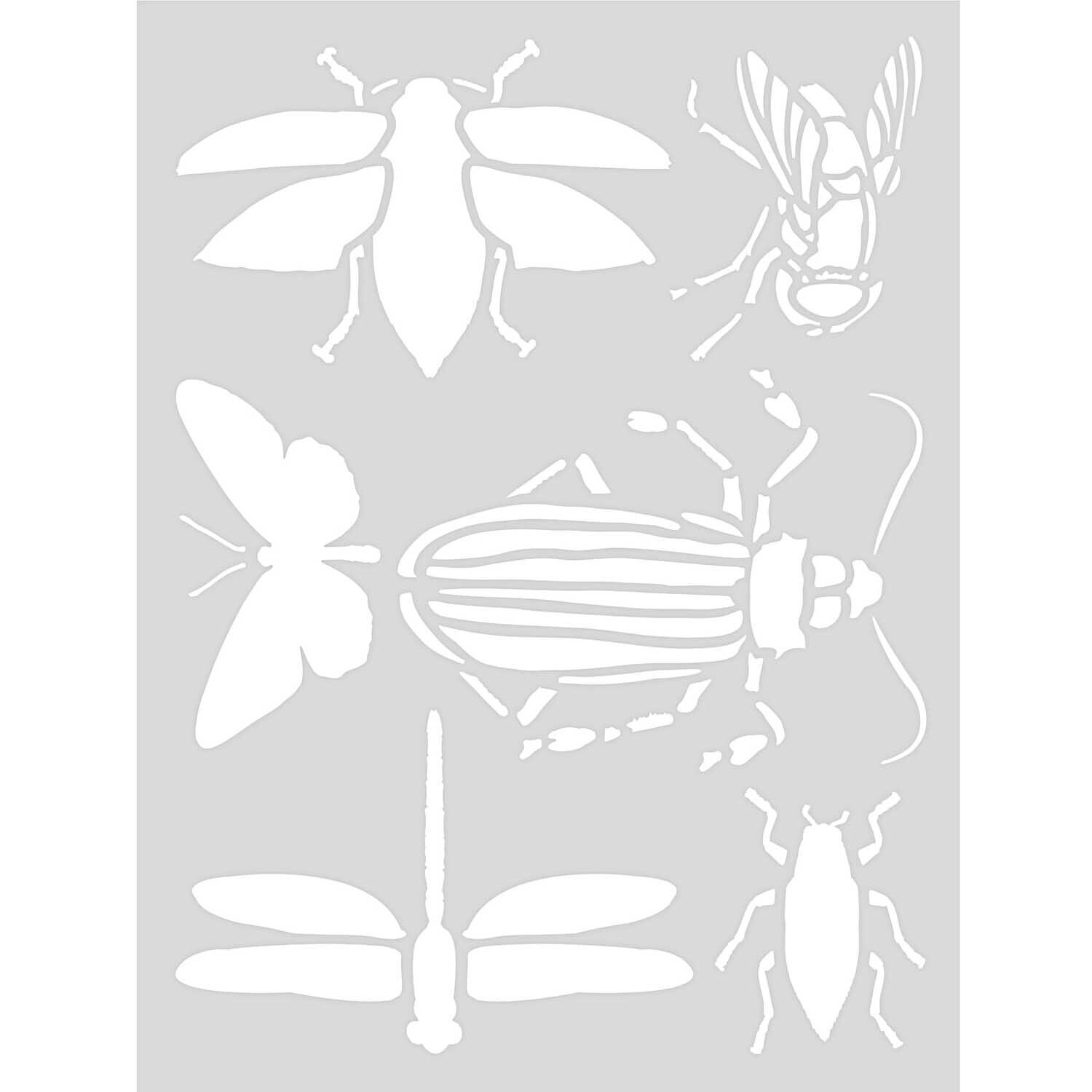 Schablone Insekten 18,5x24,5cm selbstklebend
