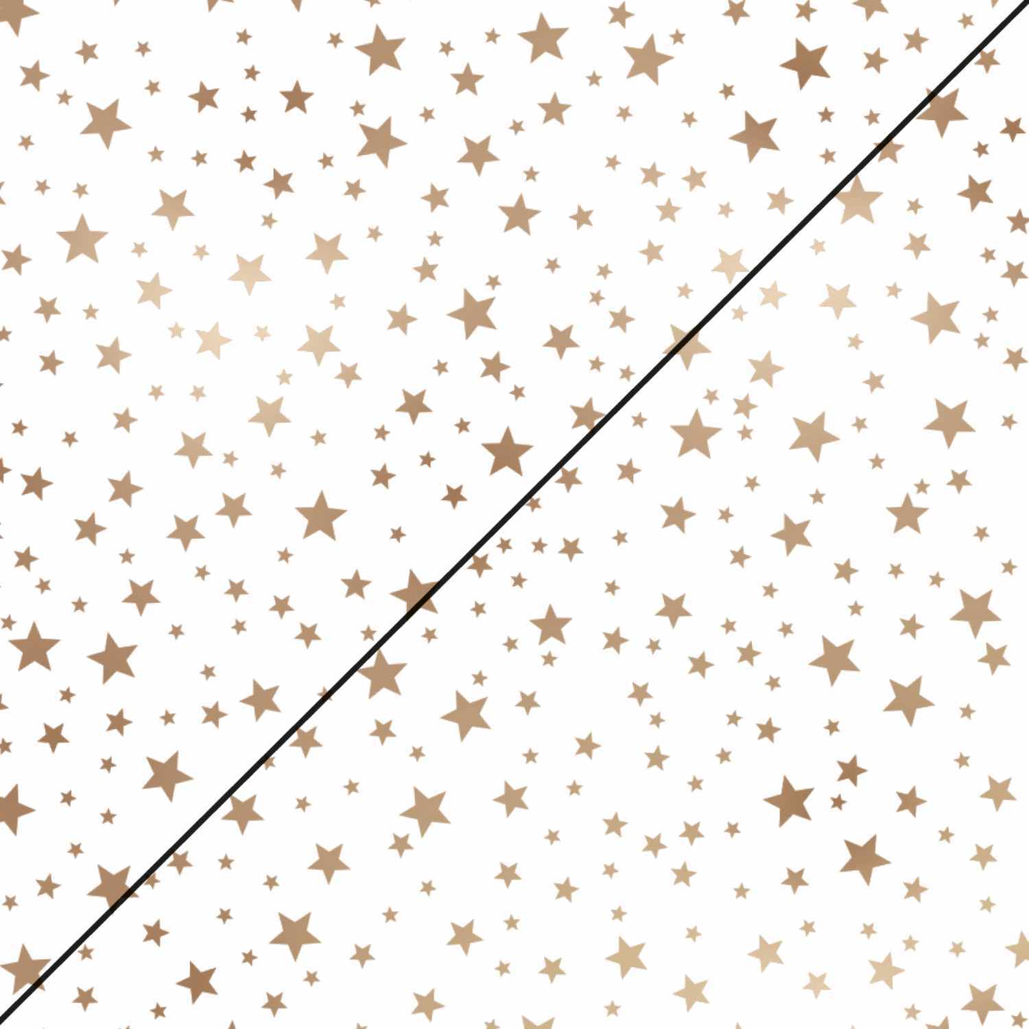 Faltblätter weiß Mini Sterne kupfer 20x20cm 130g 32 Blatt
