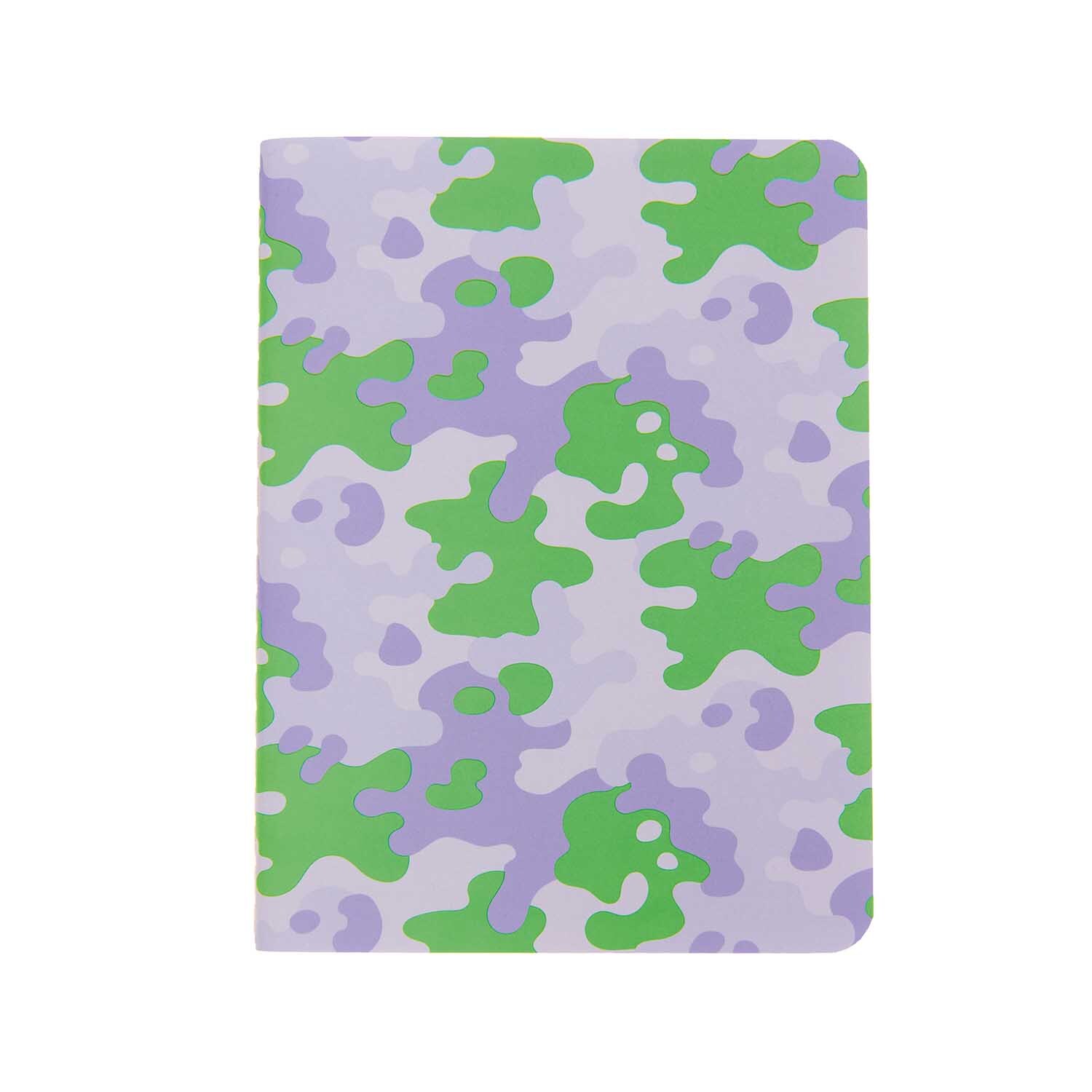 Paper Poetry Notizbücher A6 camouflage-blurry 2 Stück