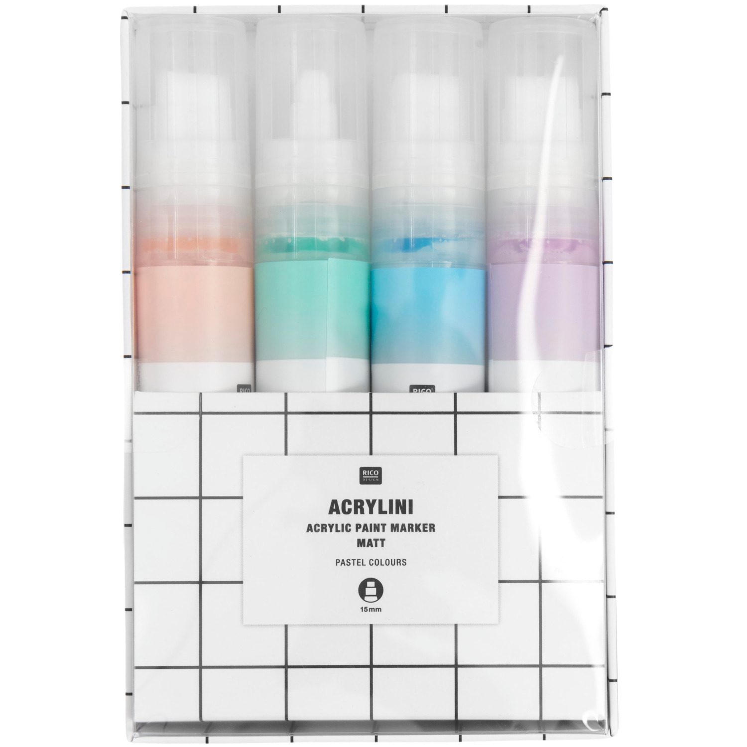 Acrylini Marker Set XL Pastel Colours
