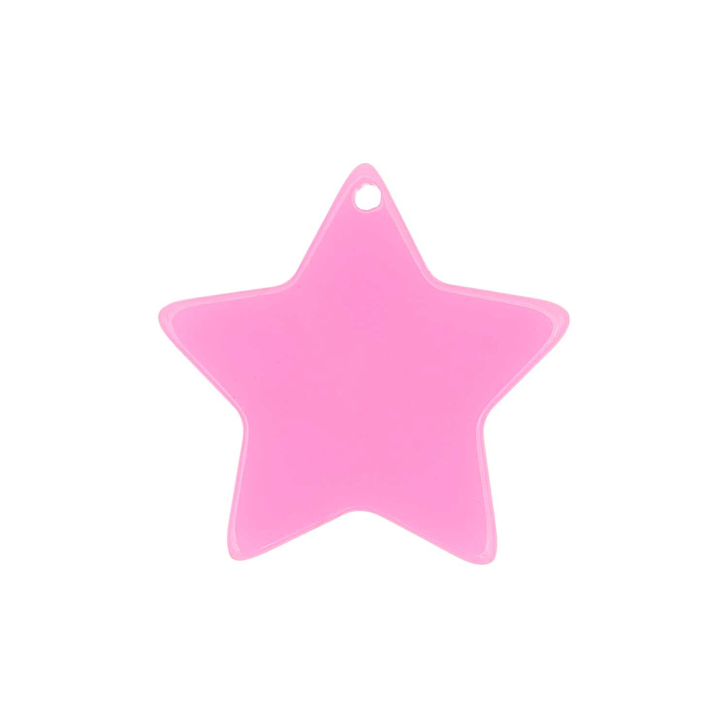 itoshii Stern Scheibe neon pink 30x1mm 1 Stück