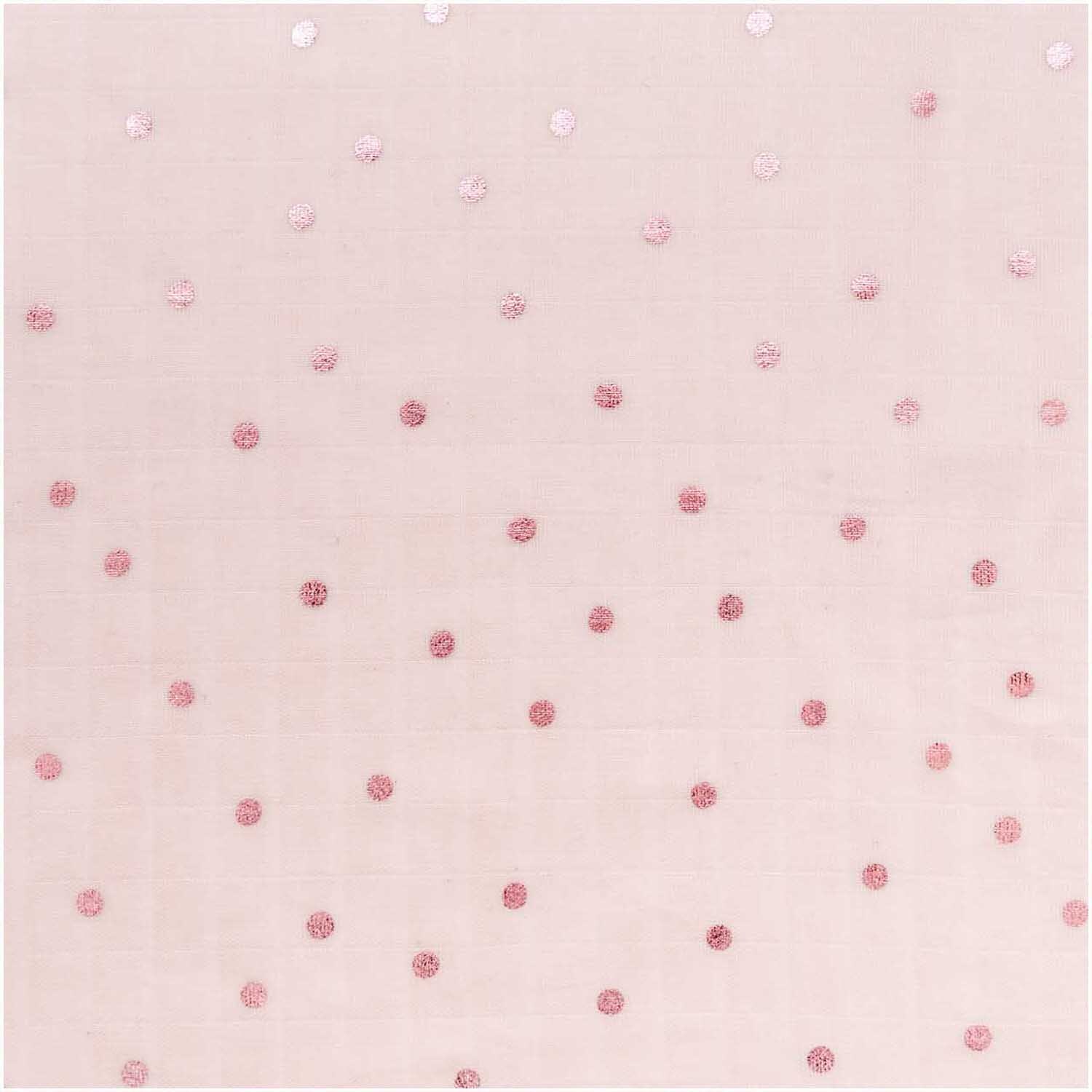 Musselin-Druckstoff Hygge Punkte rosa Hot Foil 140cm