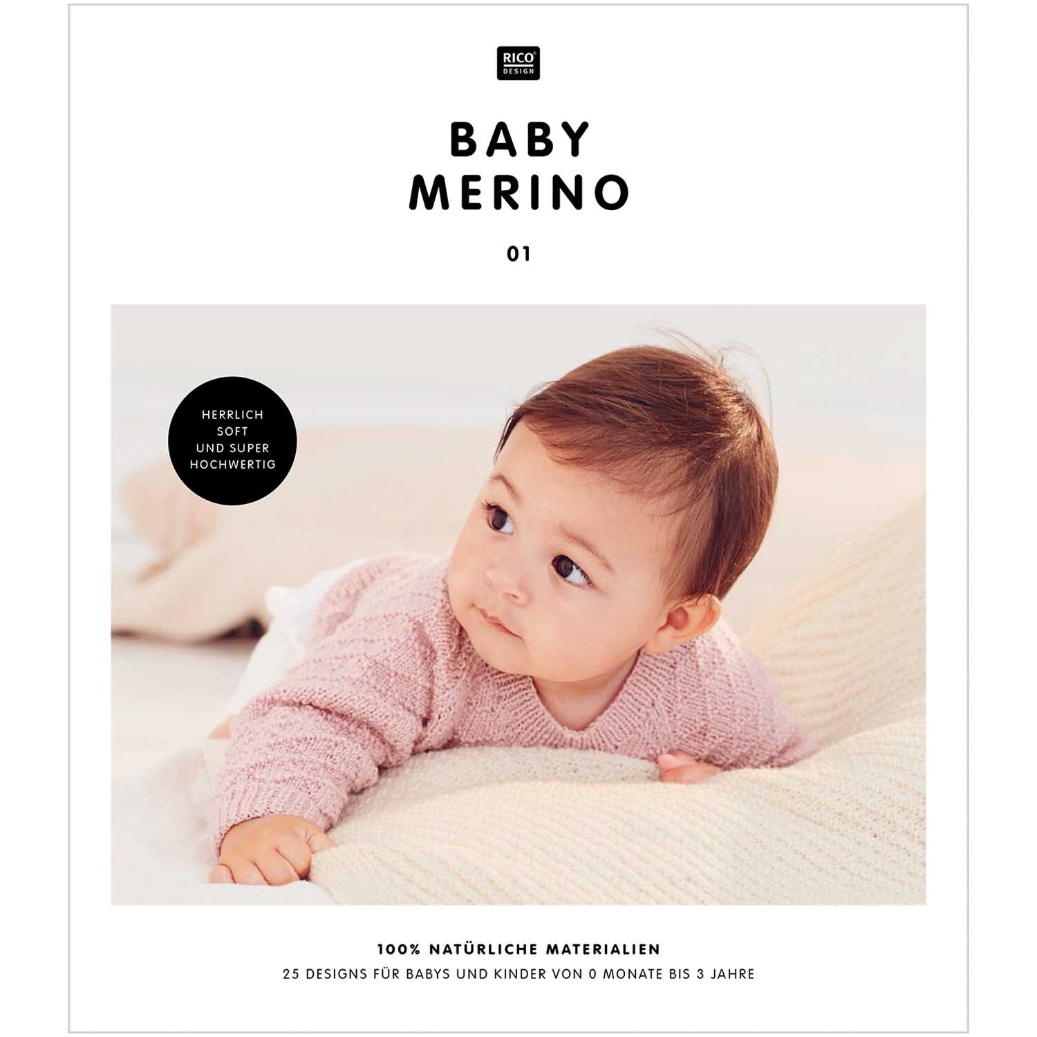 Strickset Decke Modell 23 aus Baby Merino Nr. 01
