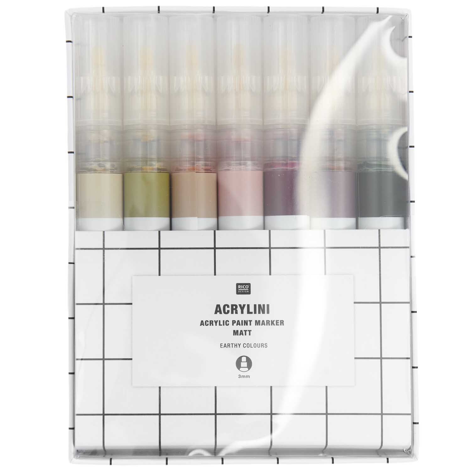 Acrylini Marker Set Earthy Colours
