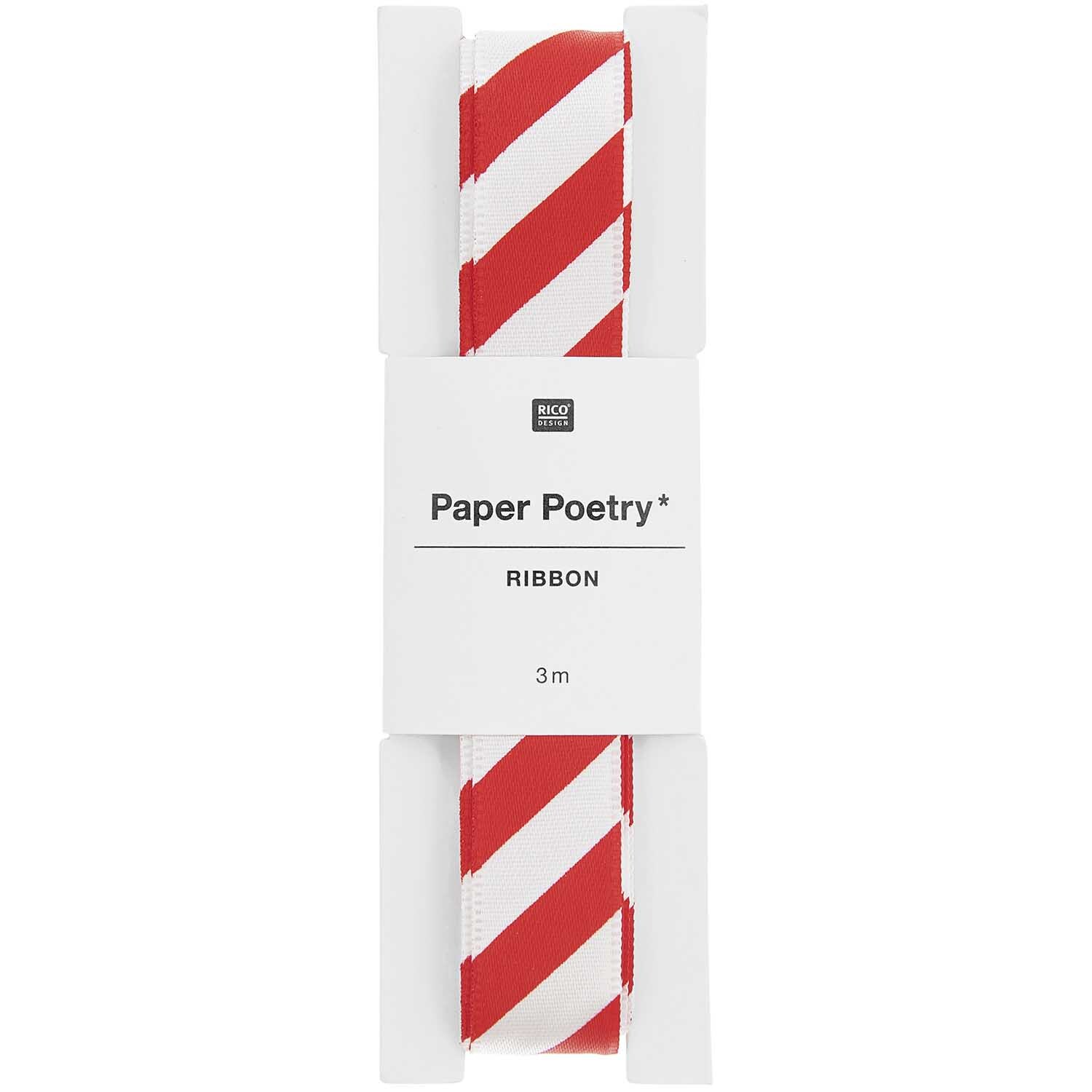 Paper Poetry Satinband Streifen 16mm 3m