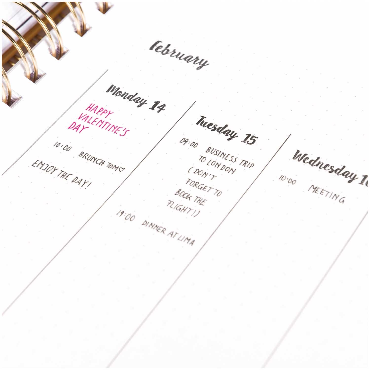 Paper Poetry Silikonstempel-Set Bullet Diary Kalender Handschrift