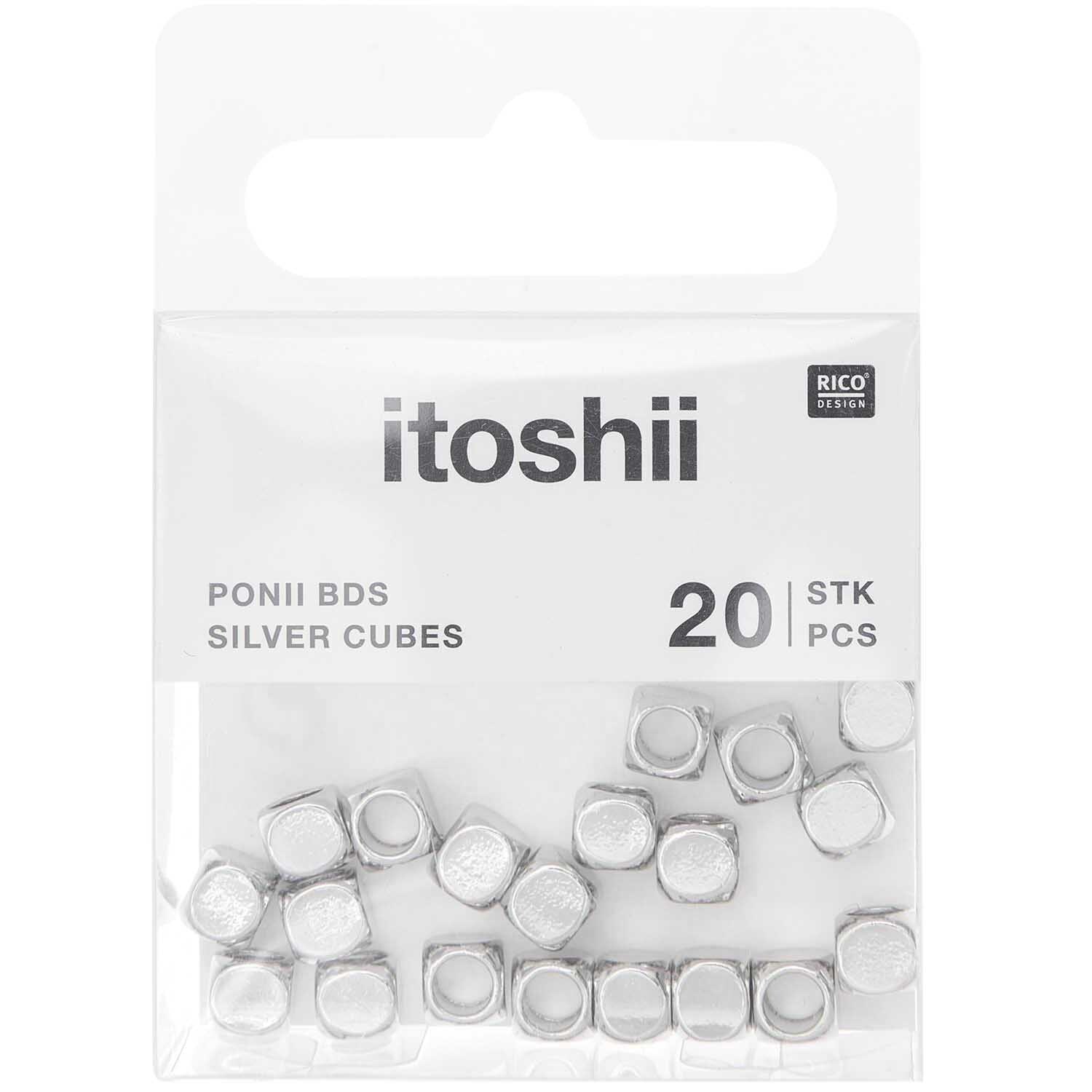 itoshii - Ponii Beads Würfel 5x5mm 20 Stück