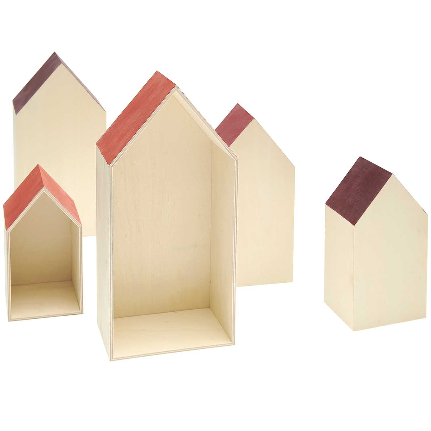 Holz-Deko-Häuser aus Holz