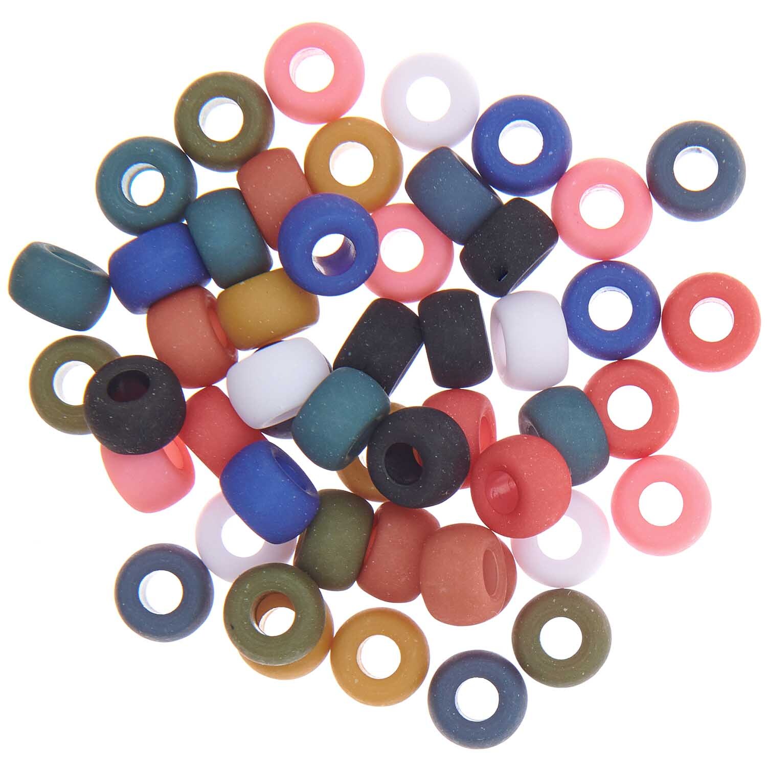 itoshii - Ponii Beads matt Erdfarben dunkel 9x6mm 400 Stück