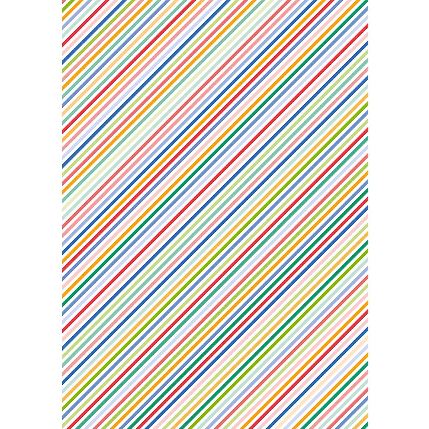 Paper Patch Papier Streifen mehrfarbig 30x42cm