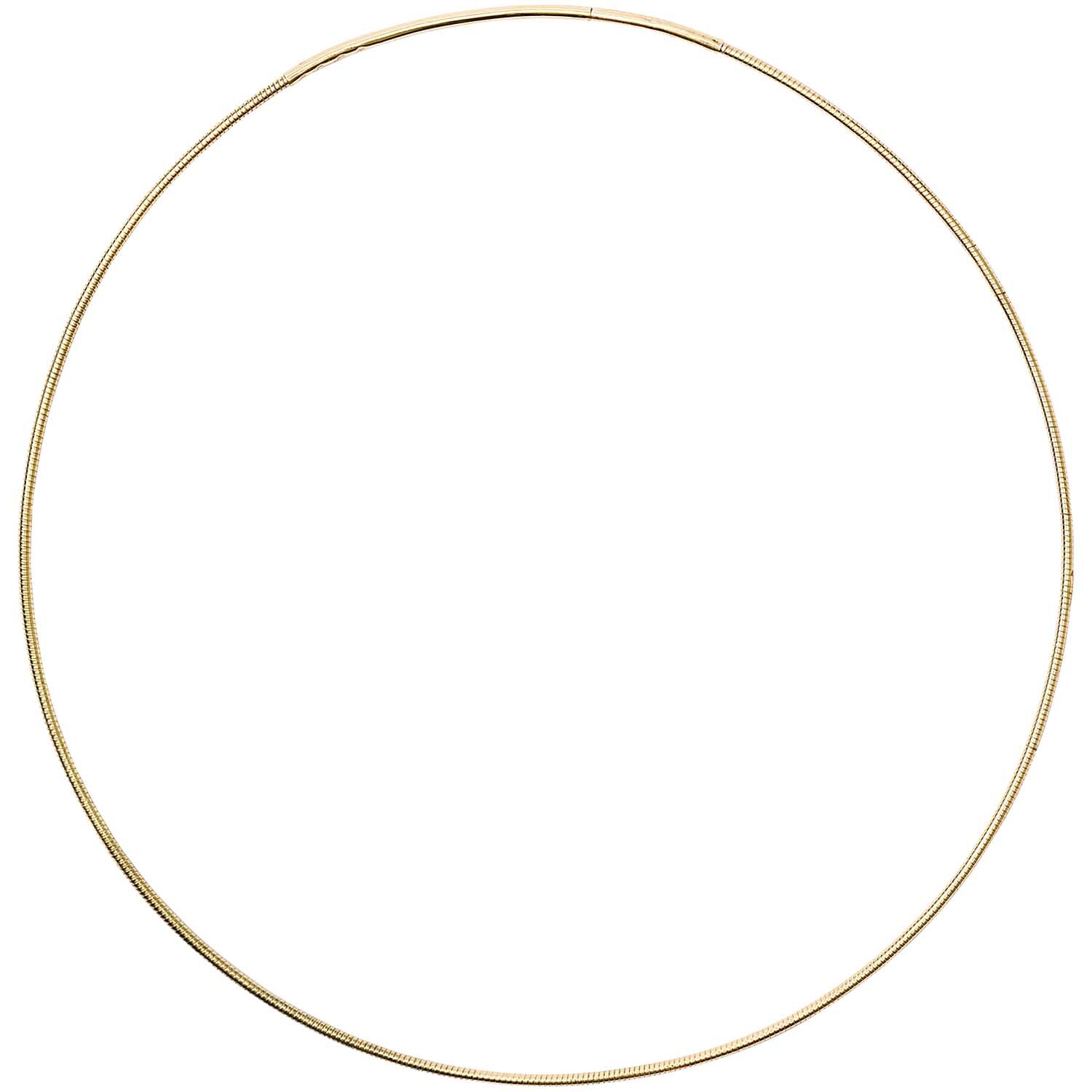Collier mit Steckverschluss gold 14,5cm