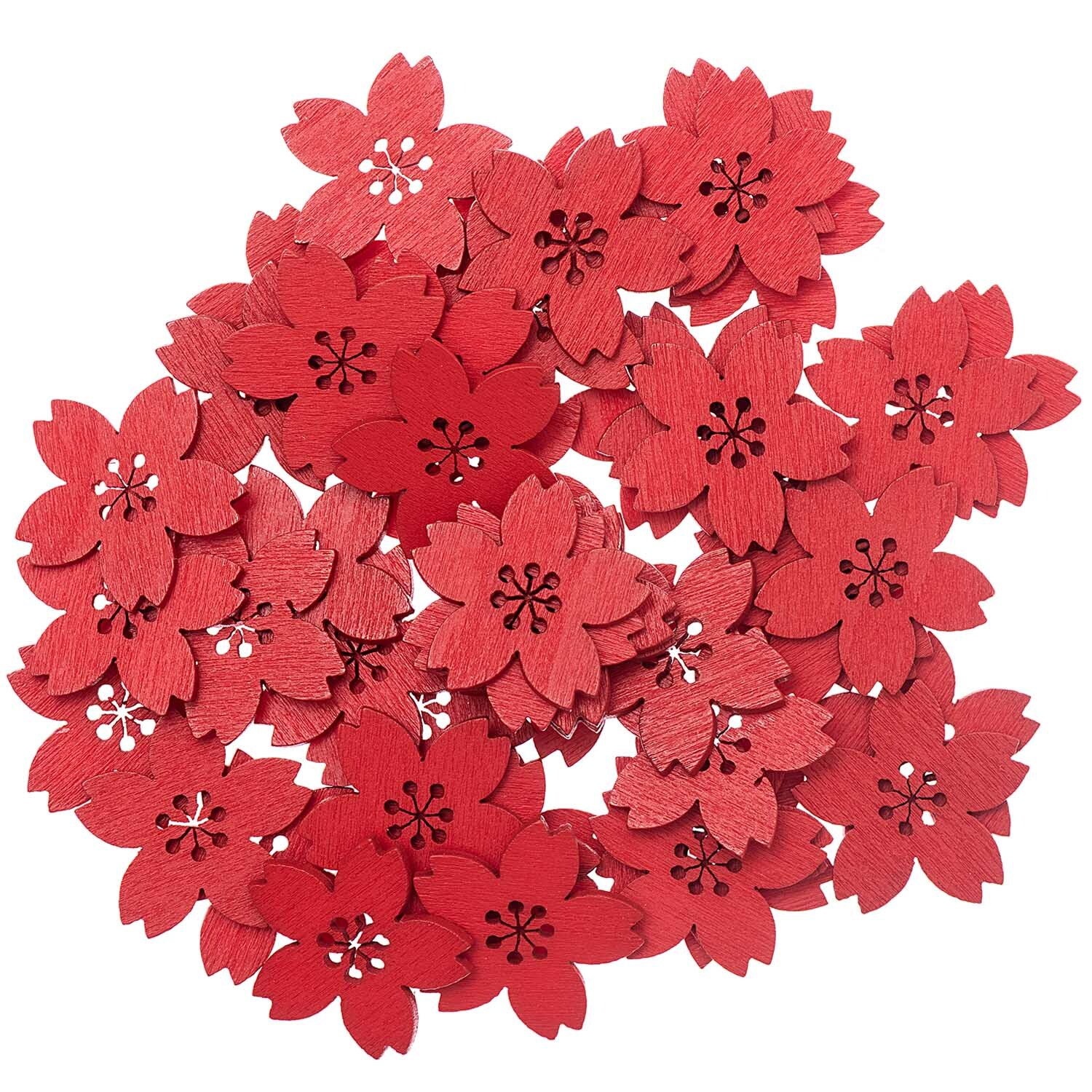 Holzstreu Kirschblüte 48 Stück