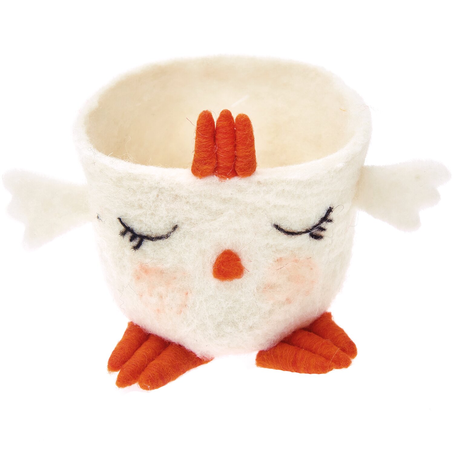 Rico Design Filzschale Küken 11,5x9cm Weiß