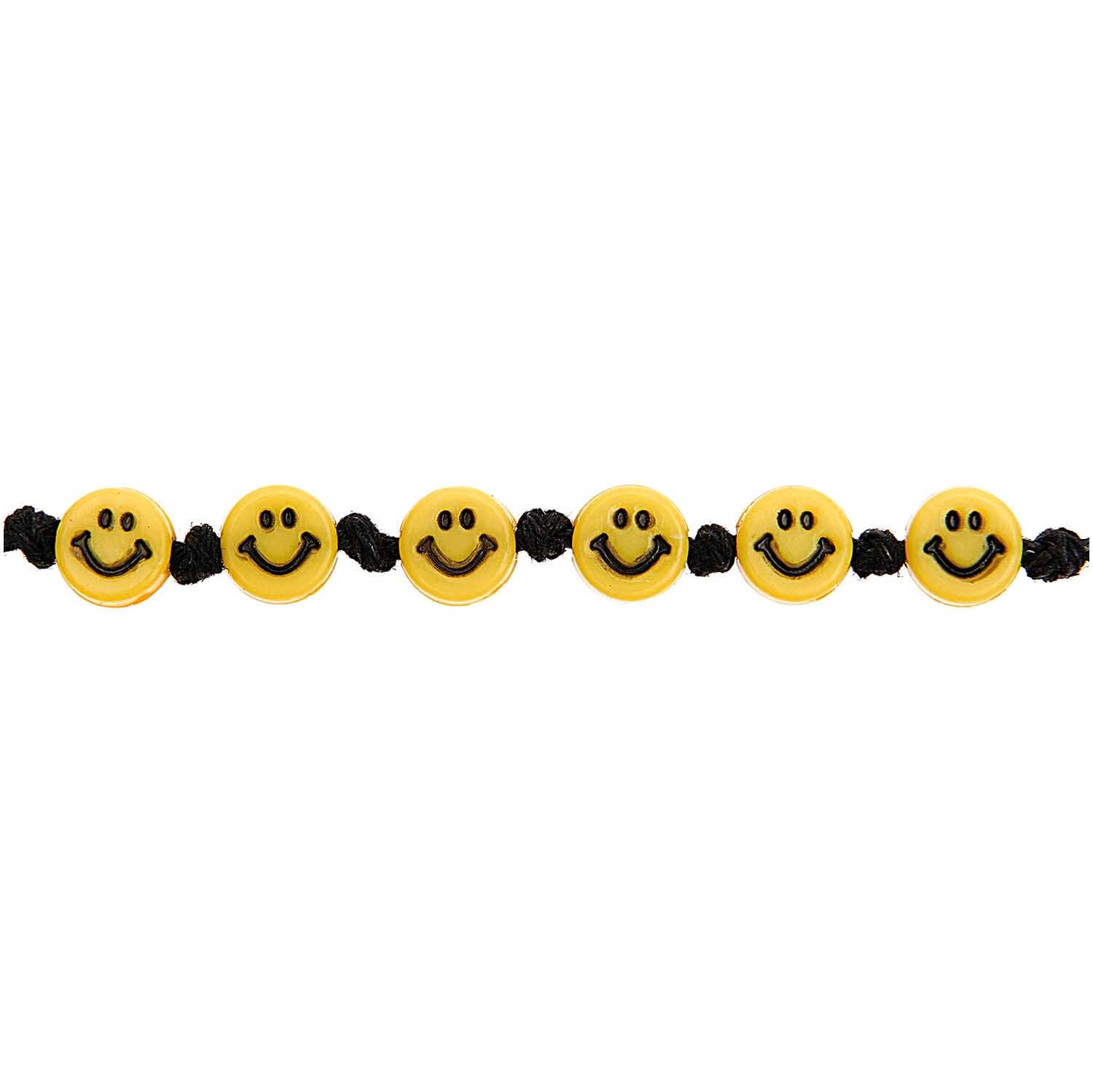 Smiley® Originals Perlen flach gelb 6x3mm 100 Stück