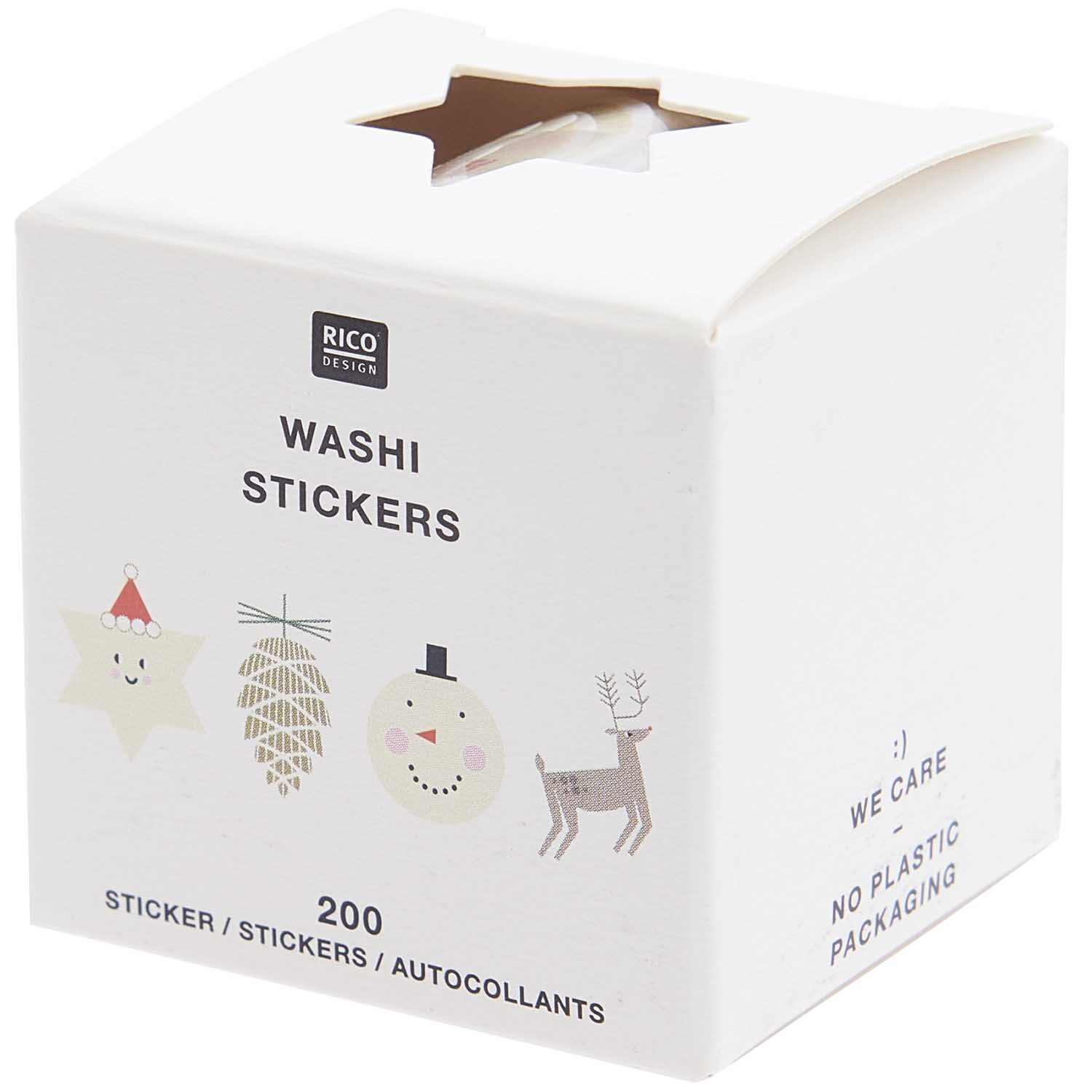 Paper Poetry Washi Sticker Christmas Figuren 200 Stück