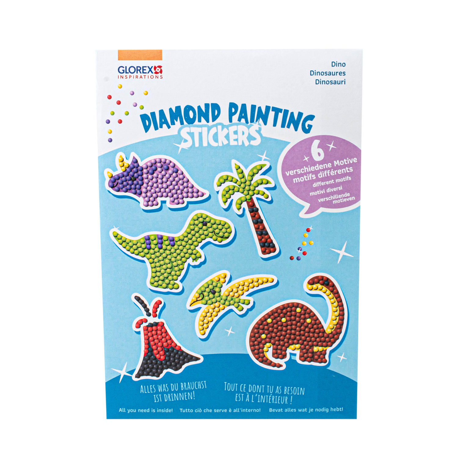 Diamond Painting Sticker Dino
