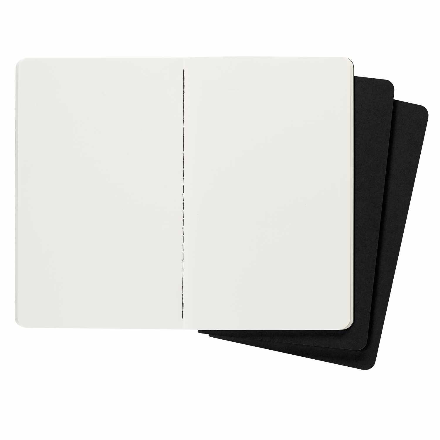 Notizbücher Cahier blanko Kartoneinband A5 3 Stück