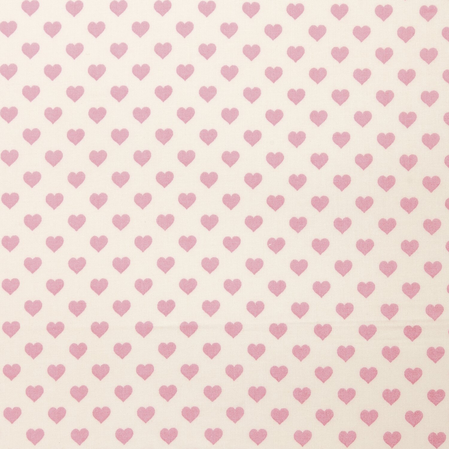 Rico Design Druckstoff Herzen hellgelb-rosa 140cm