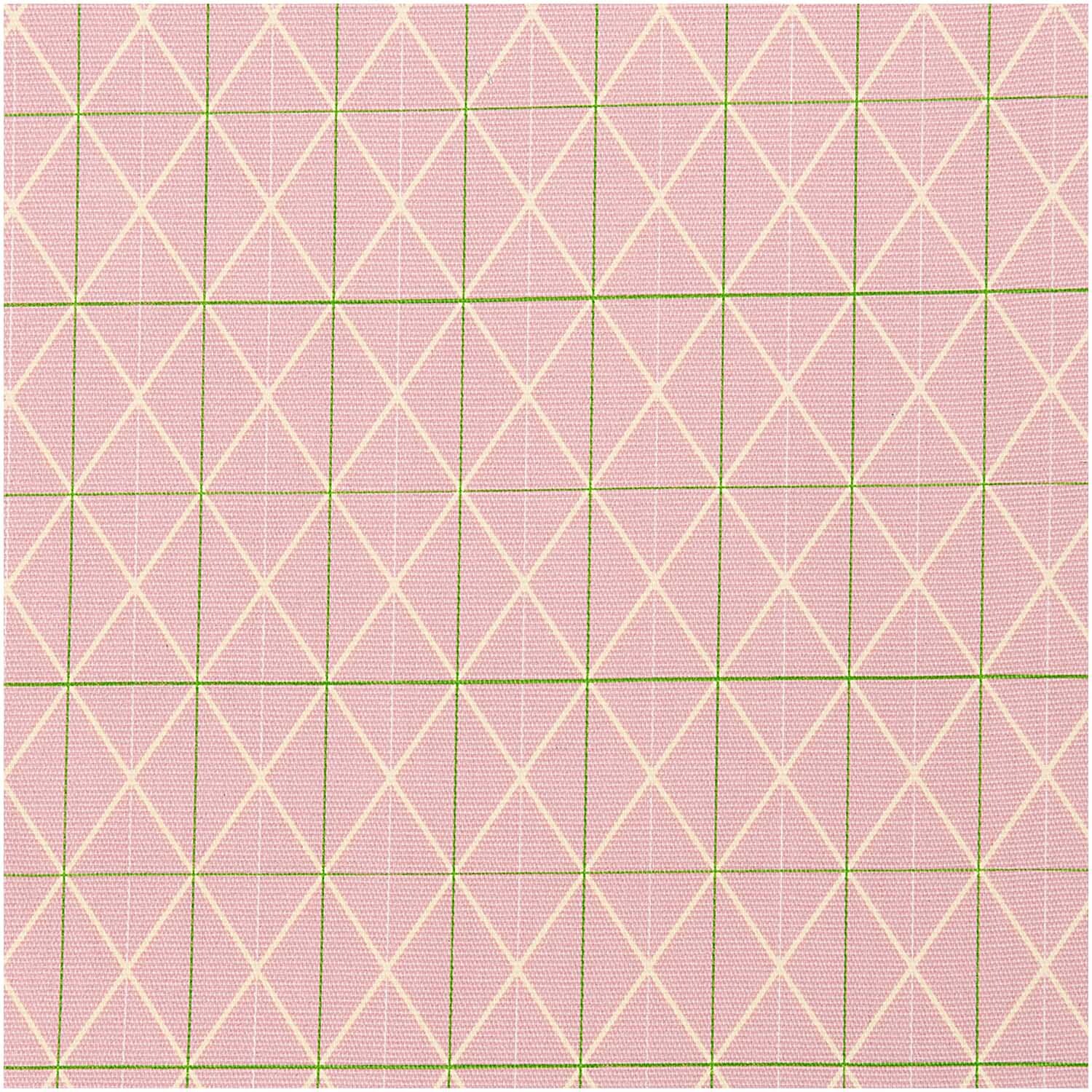 Druckstoff Canvas Raster rosa 140cm