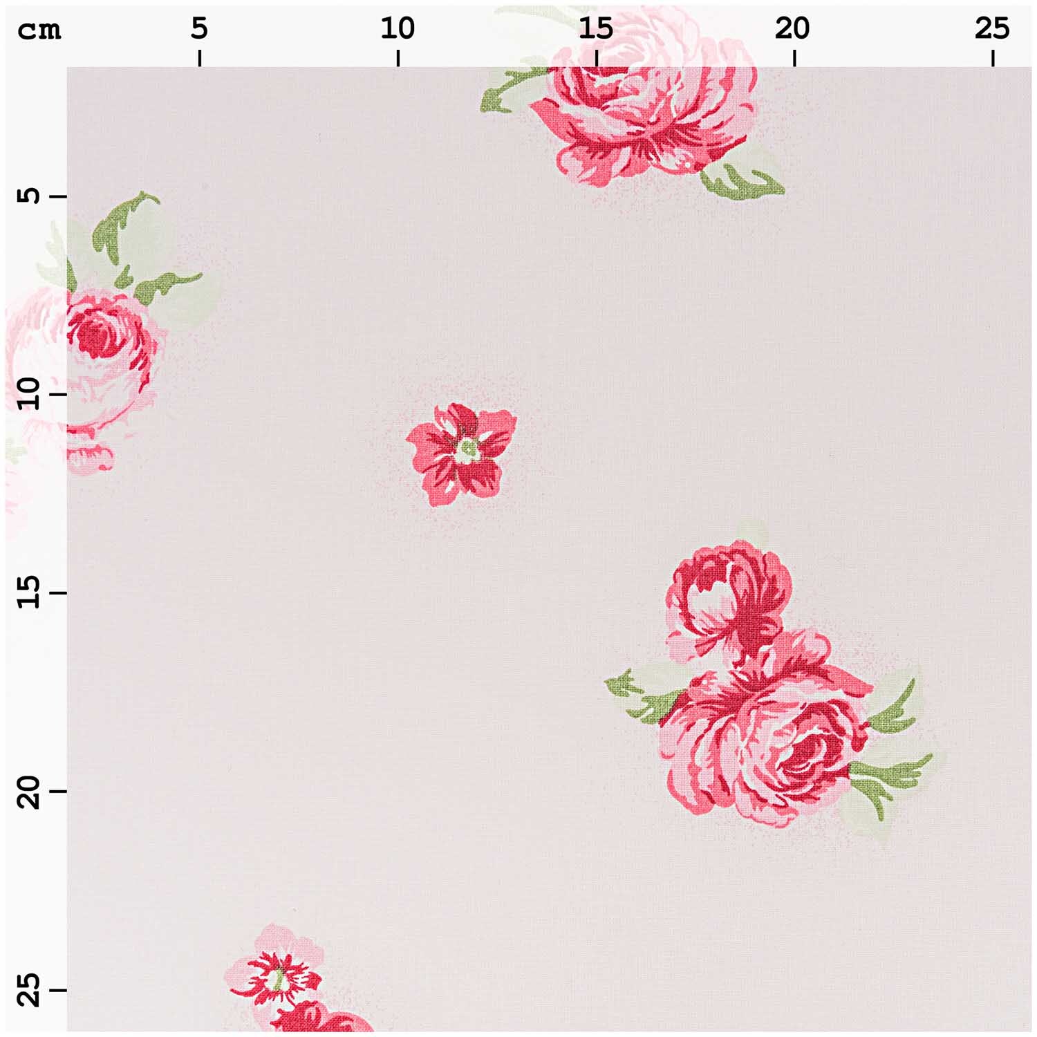 Stoff Rosen rosa 50x160cm