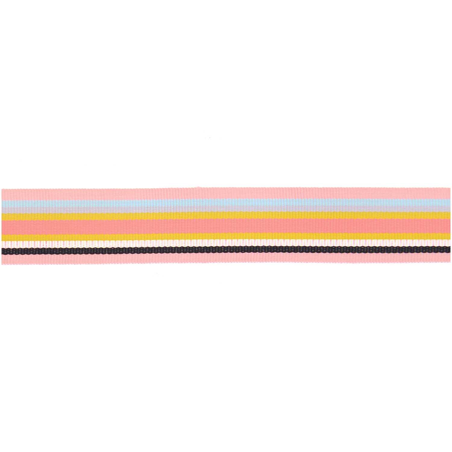 Webband Multi Streifen Neon Pink/Glitter Bunt