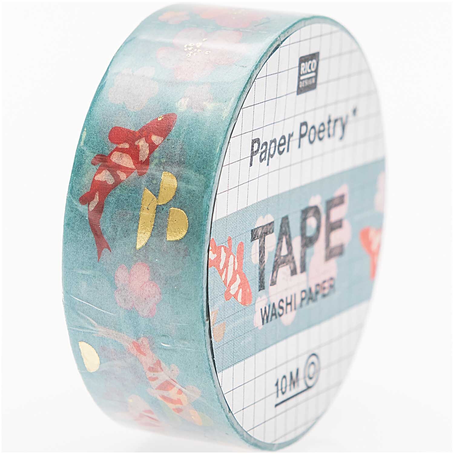 Paper Poetry Tape Jardin Japonais Kois & Blumen 1,5cm 10m
