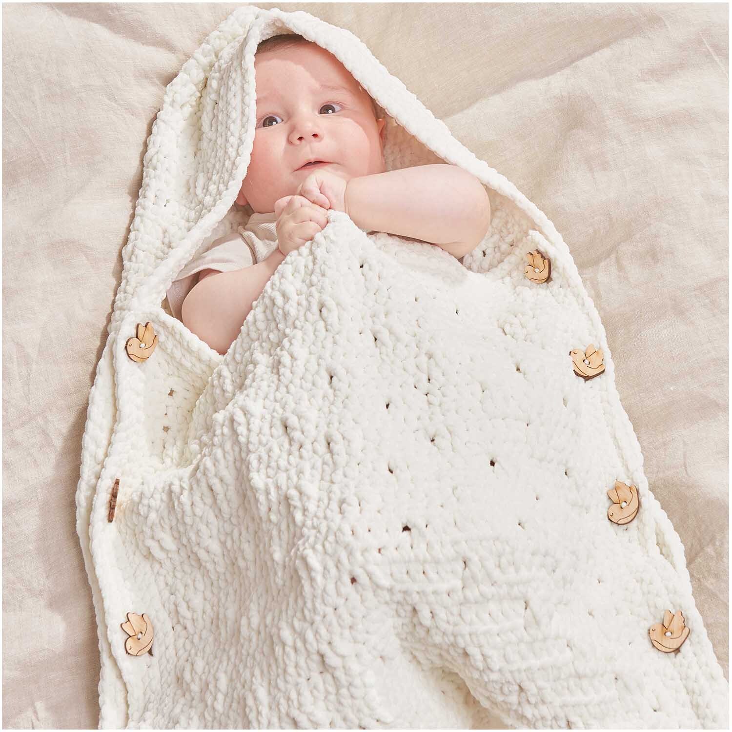 Häkelset Schlafsack Modell 16 aus Baby Chenillove