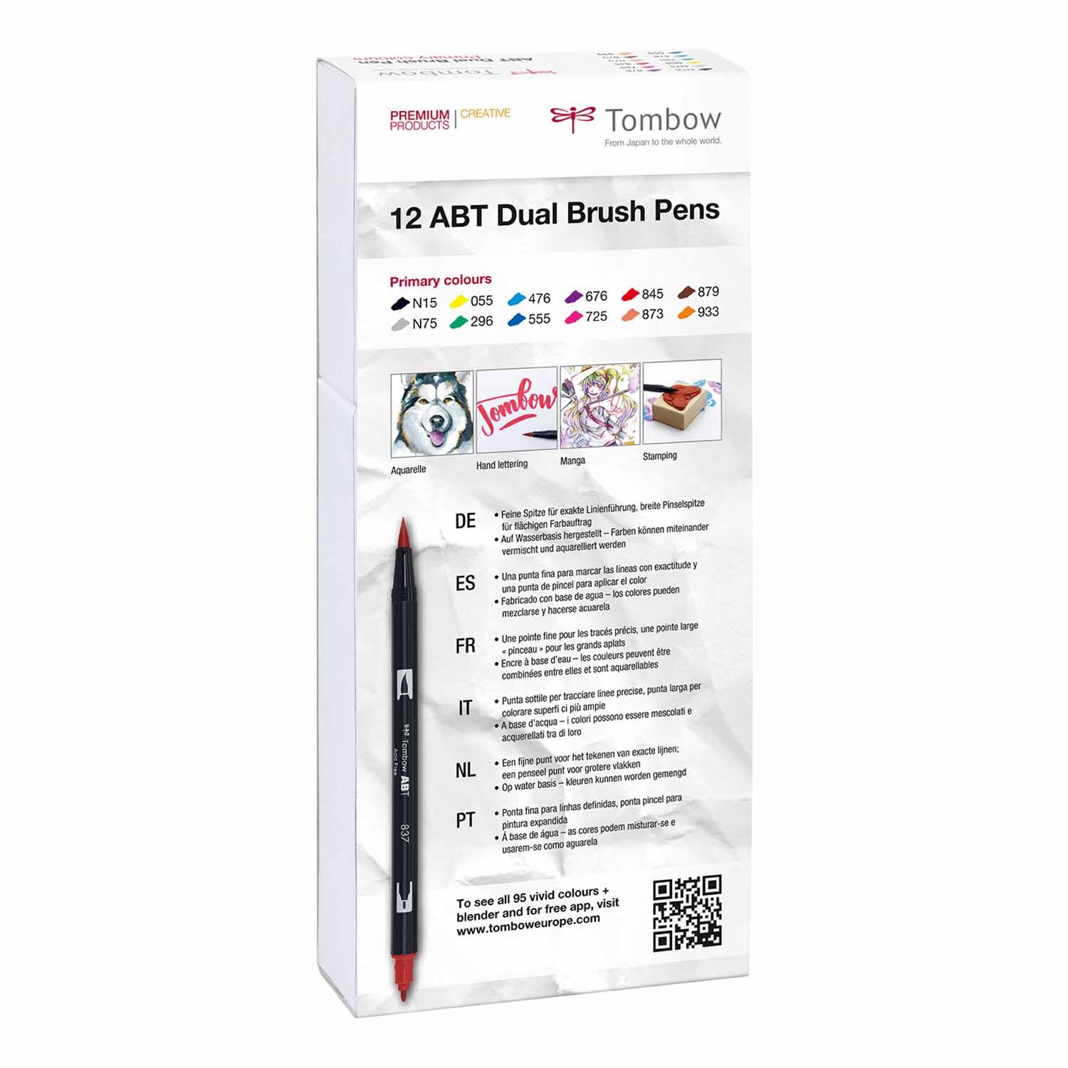 ABT Dual Brush Pen Primärfarben 12er Set