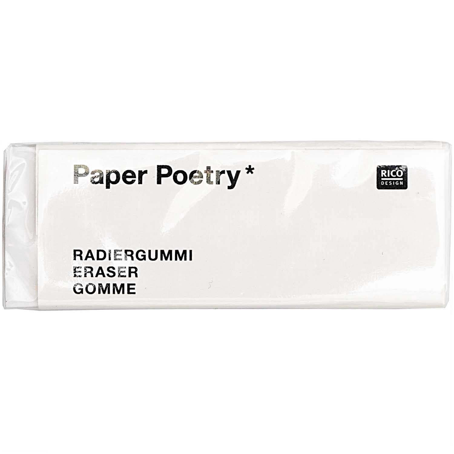 Paper Poetry Radiergummi weiß 5,5x2cm
