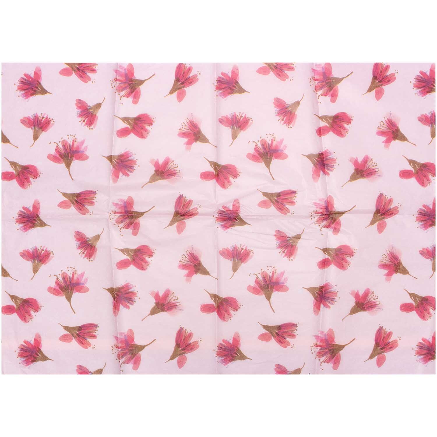 Paper Poetry Seidenpapier Blüten rosa 50x70cm 5 Bogen