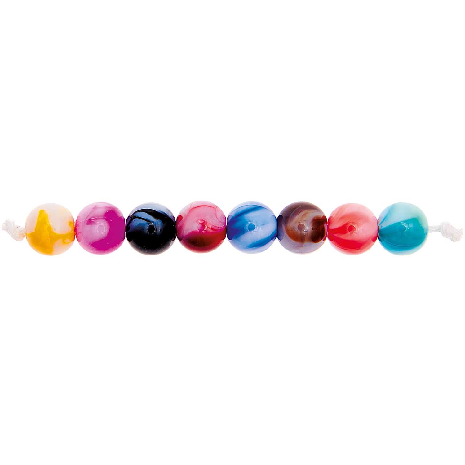 itoshii Tie-dye Perlen multicolor 8mm 48 Stück